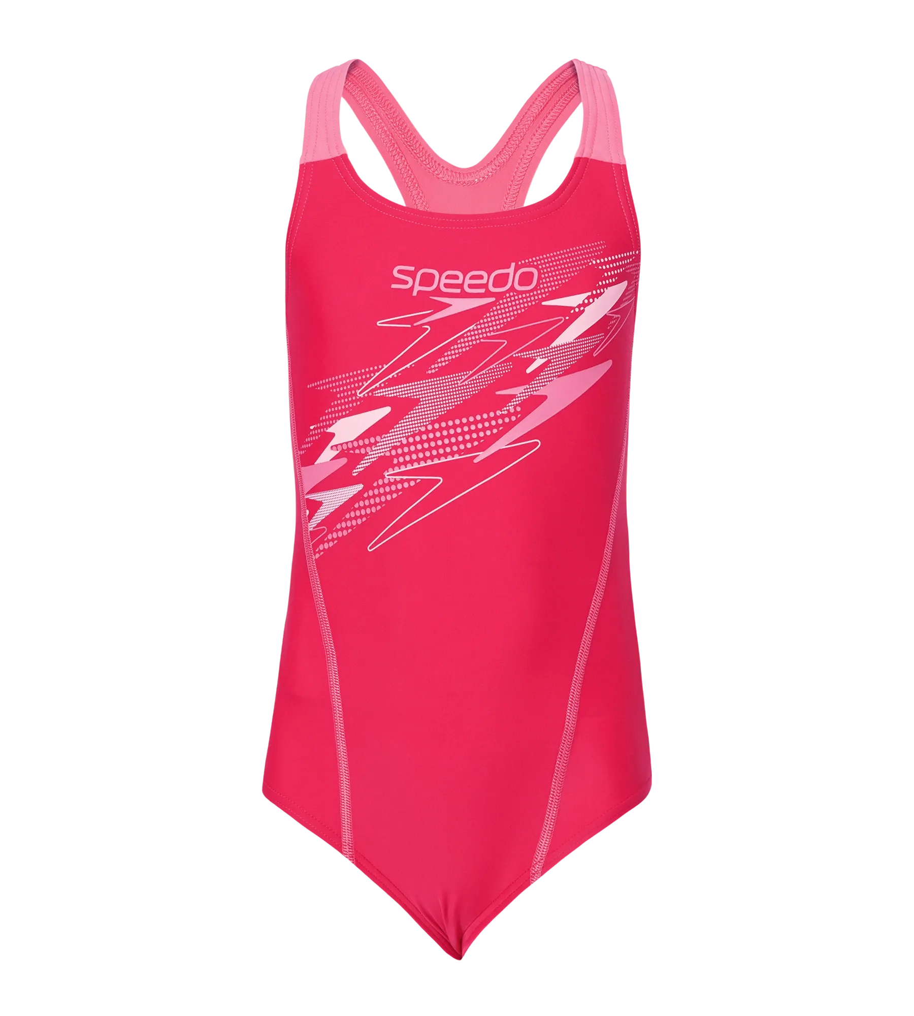Gir's Enduraflex Medley Print Muscleback V-Cut One Piece Swimsuit - Ruby & Pink Lemonade - Image 9