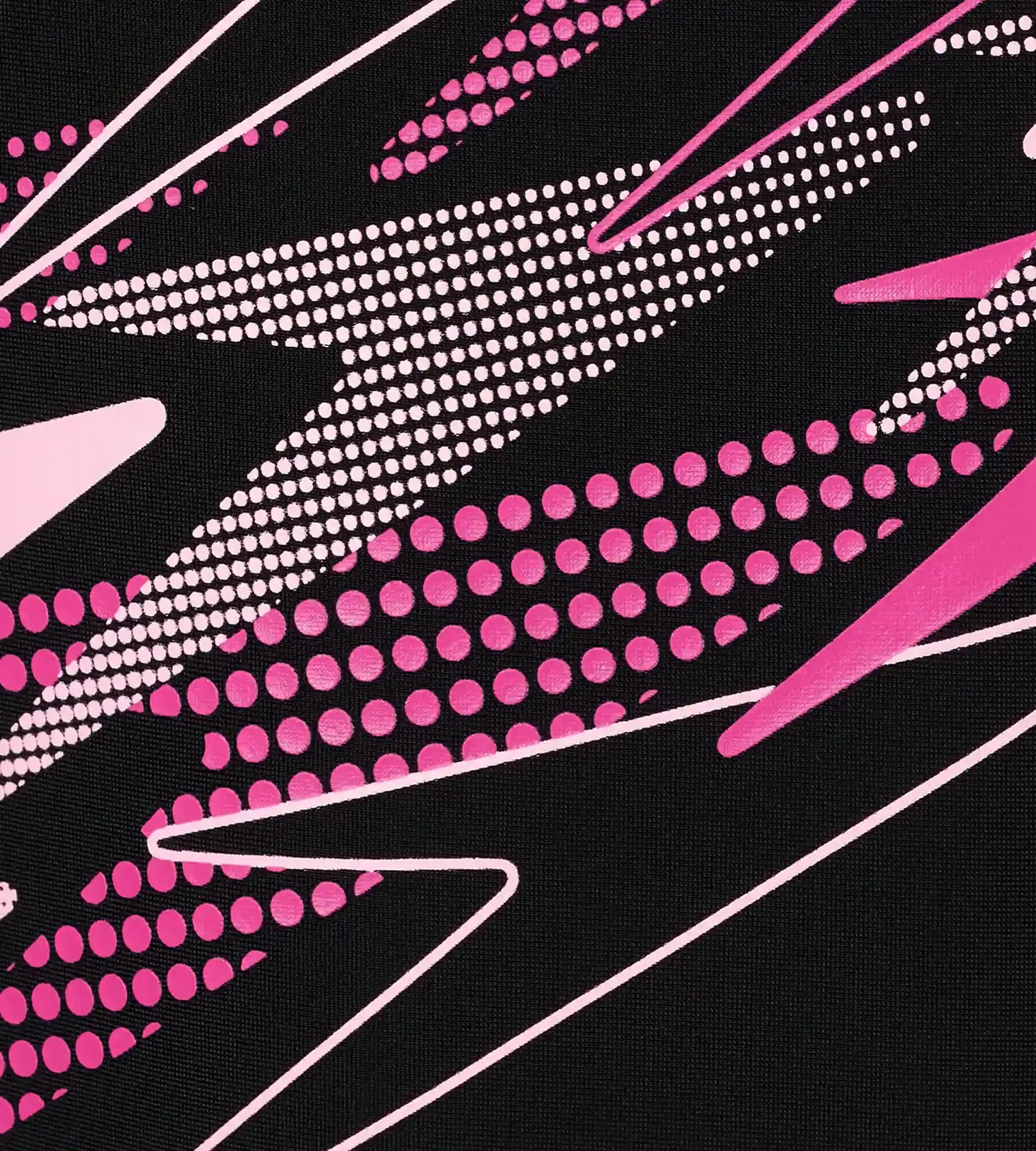 Gir's Endurance10 Medley Print Muscleback V-Cut One Piece Swimsuit - Black & Margarita Pink - Image 12