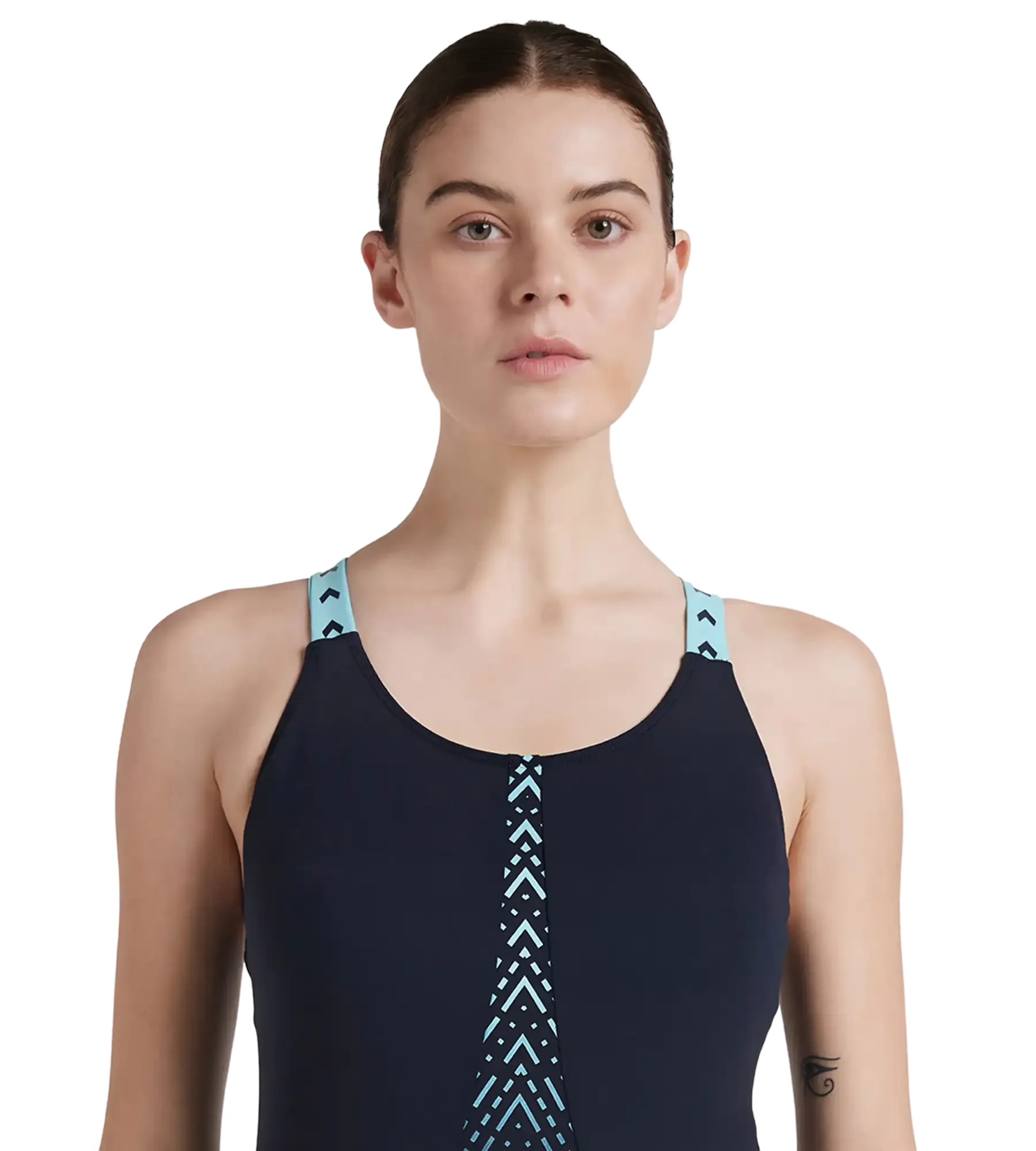Women's Recycled Endurance+ Hydropro One Piece Swimwear - True Navy & Marine Blue - Image 9