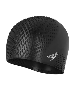 Unisex Adult Bubble Active+ Swim Cap For Men and Women - Black