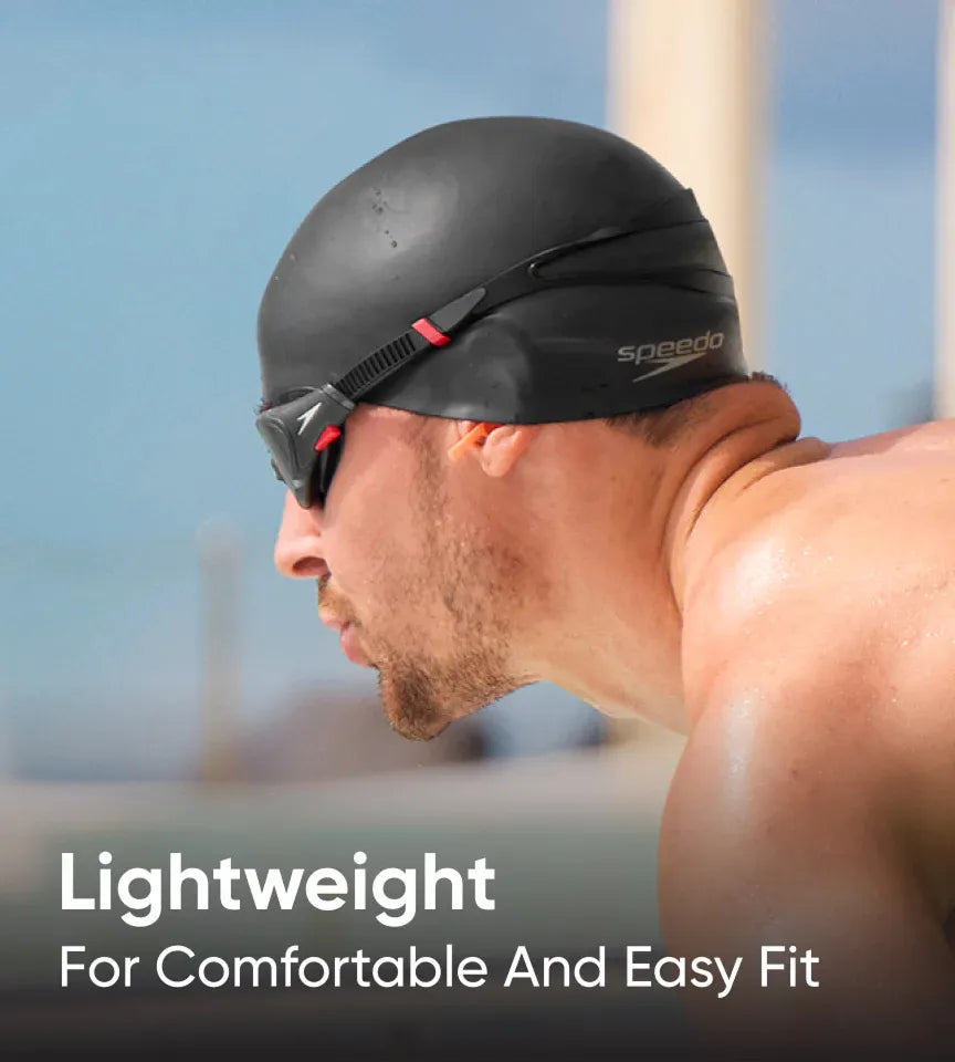 Unisex Adult Bubble Active+ Swim Cap For Men and Women - Black - Image 11