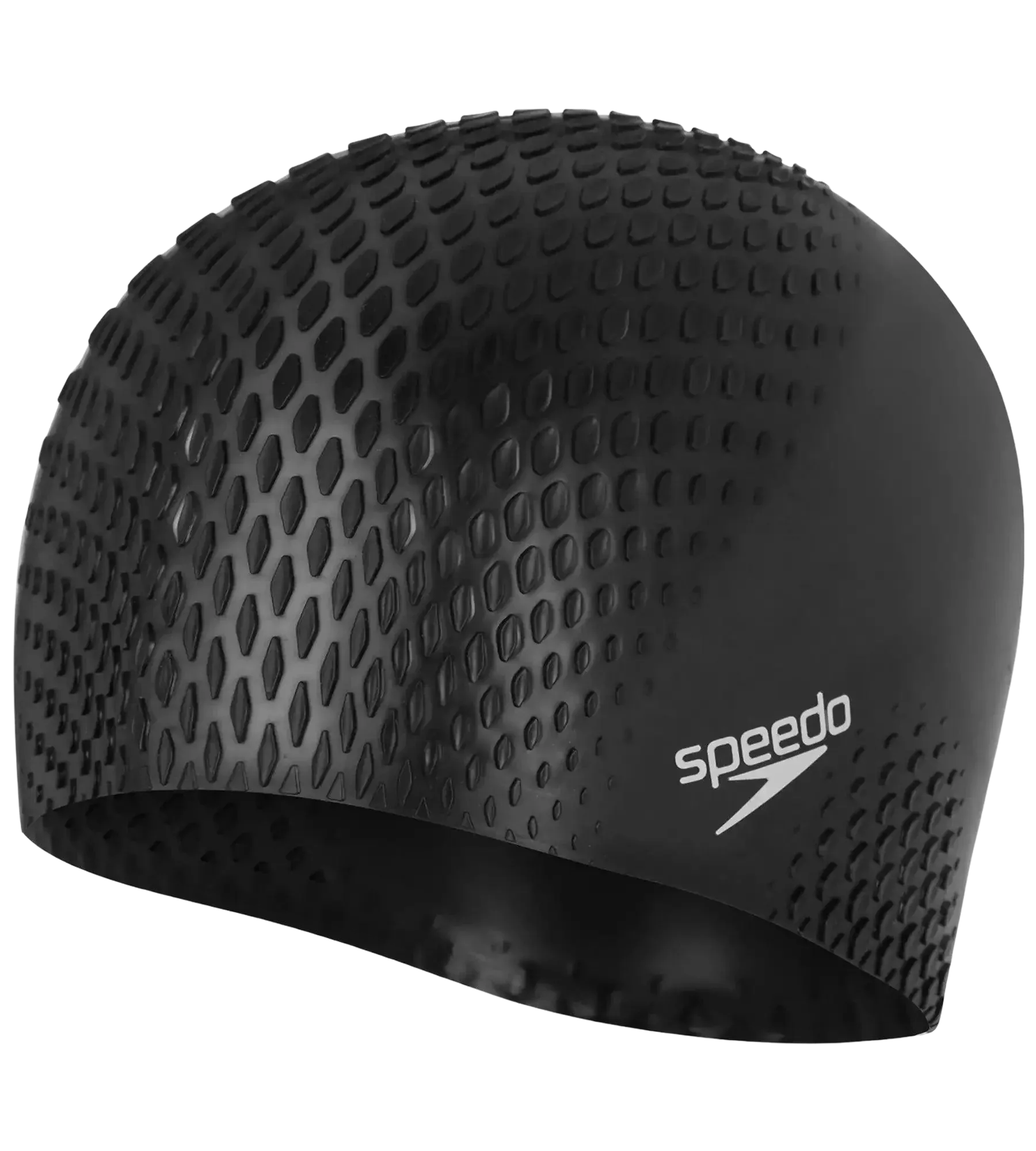Unisex Adult Bubble Active+ Swim Cap For Men and Women - Black - Image 15