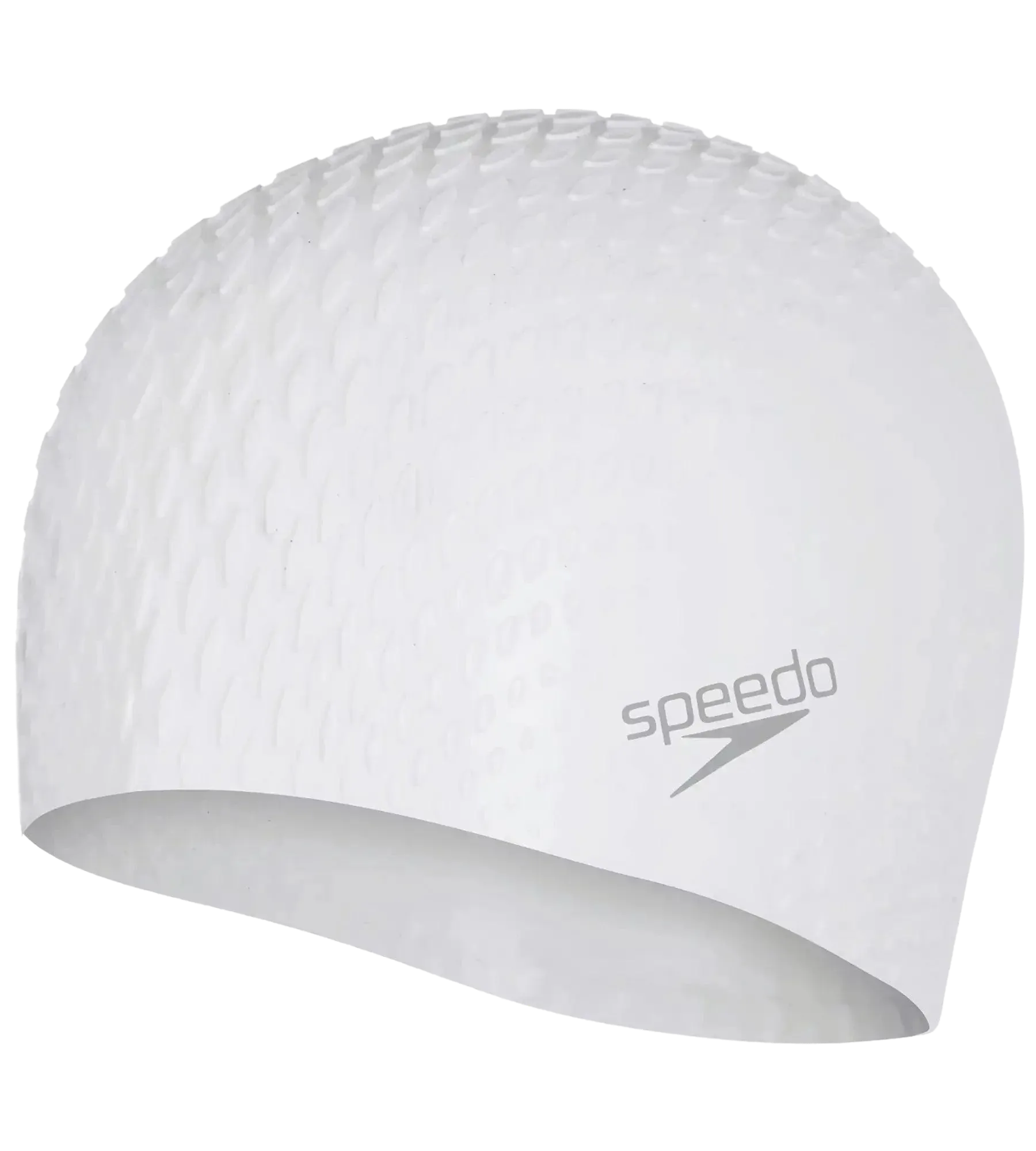 Unisex Bubble Active+ Swim Cap For Men and Women - White - Image 3