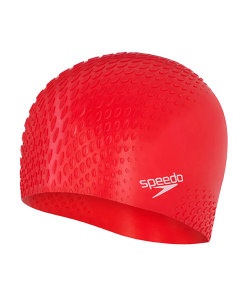 Unisex Bubble Active+ Swim Cap For Men and Women - Red