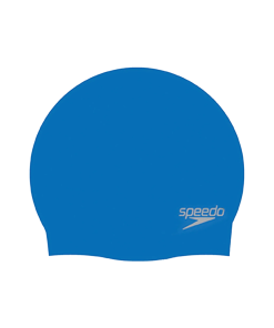 Unisex Moulded Silicone Swim Cap For Men and Women - Blue