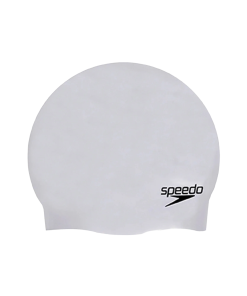 Unisex Moulded Silicone Swim Cap For Men and Women - Grey