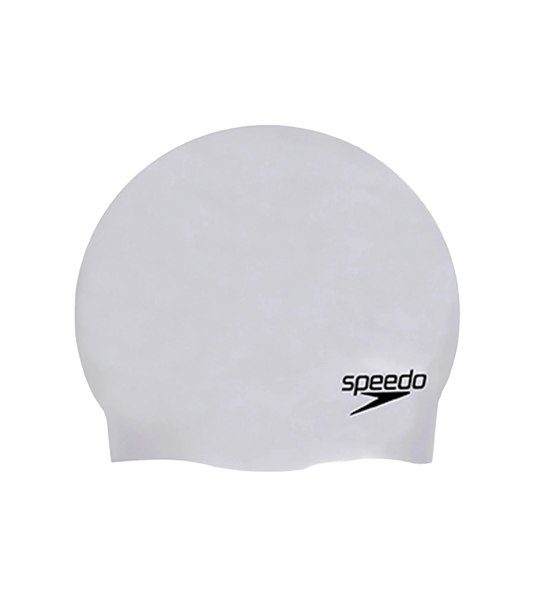 Unisex Moulded Silicone Swim Cap For Men and Women - Grey