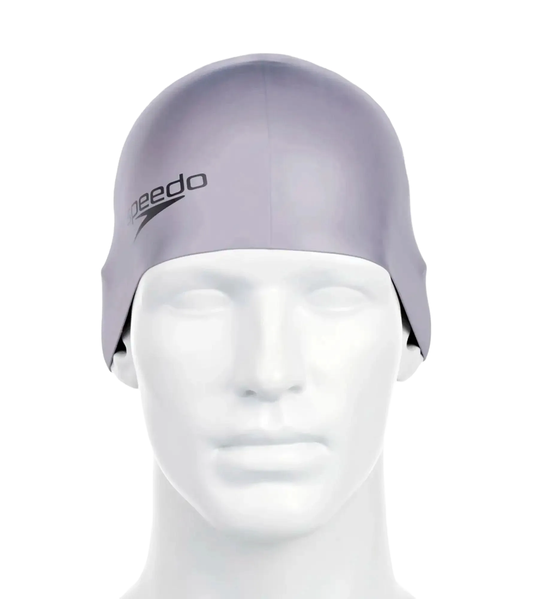 Unisex Moulded Silicone Swim Cap For Men and Women - Grey - Image 3