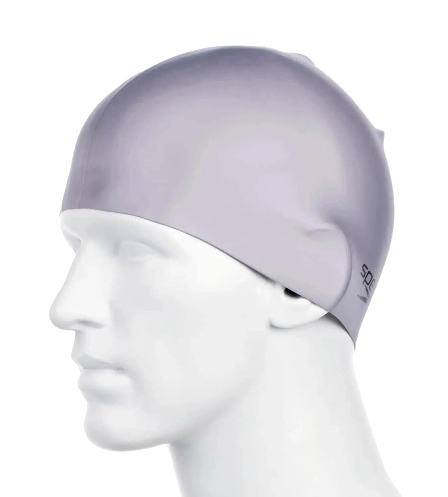 Unisex Moulded Silicone Swim Cap For Men and Women - Grey - Image 4