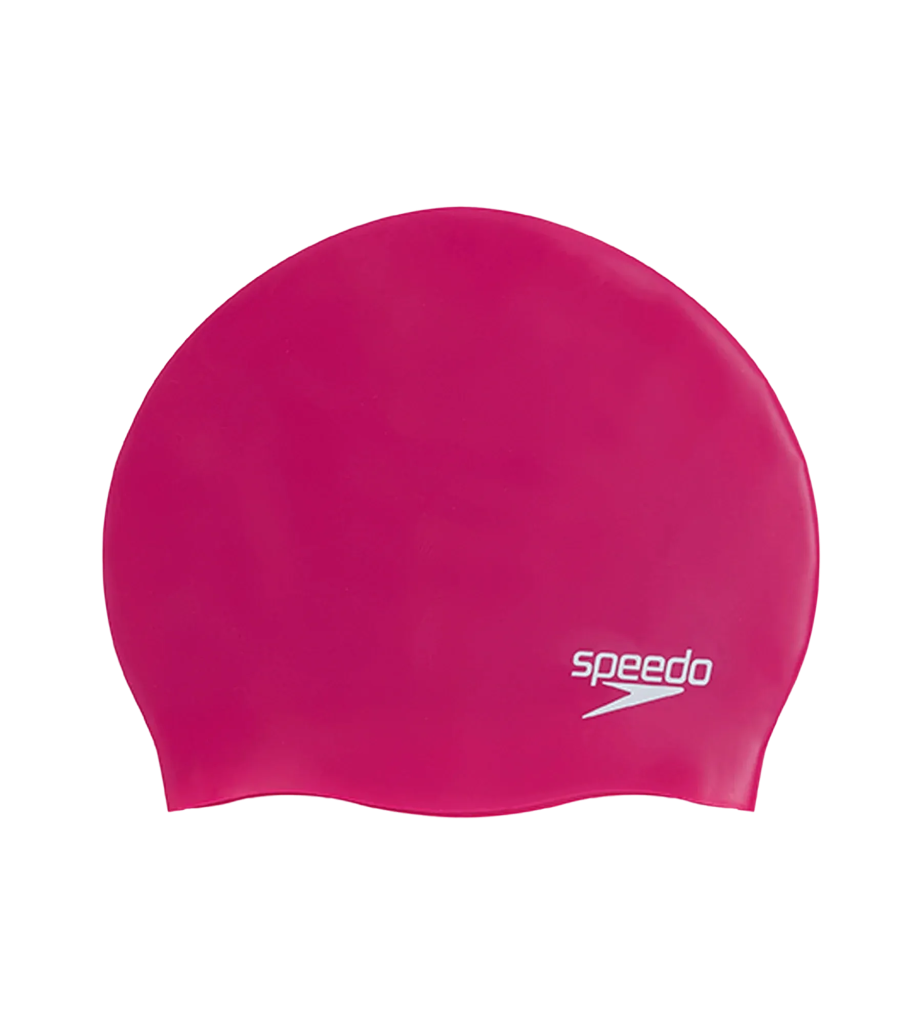 Unisex Moulded Silicone Swim Cap For Men and Women - Purple