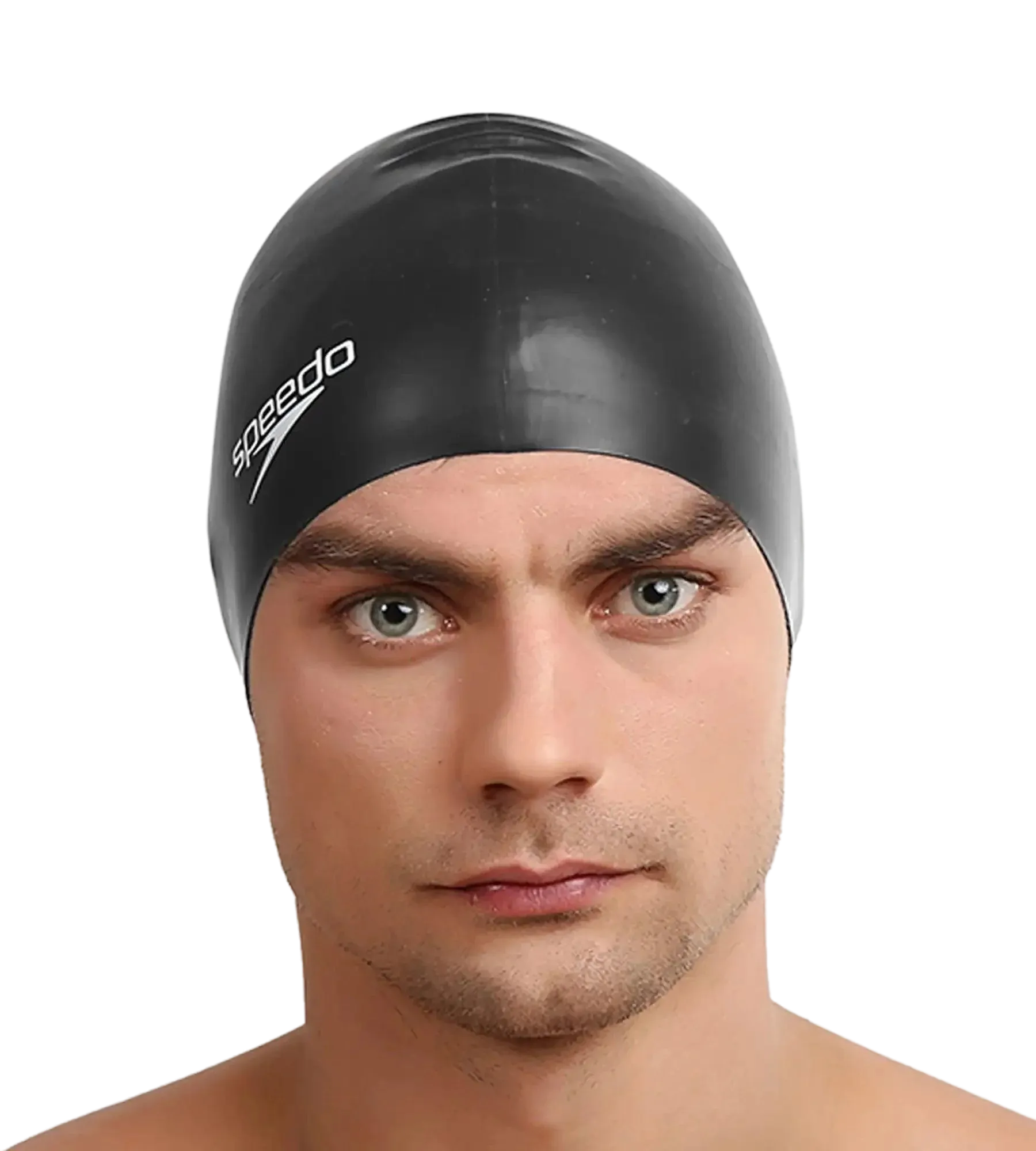 Unisex Flat Silicone Swim Cap For Men and Women - Black - Image 15