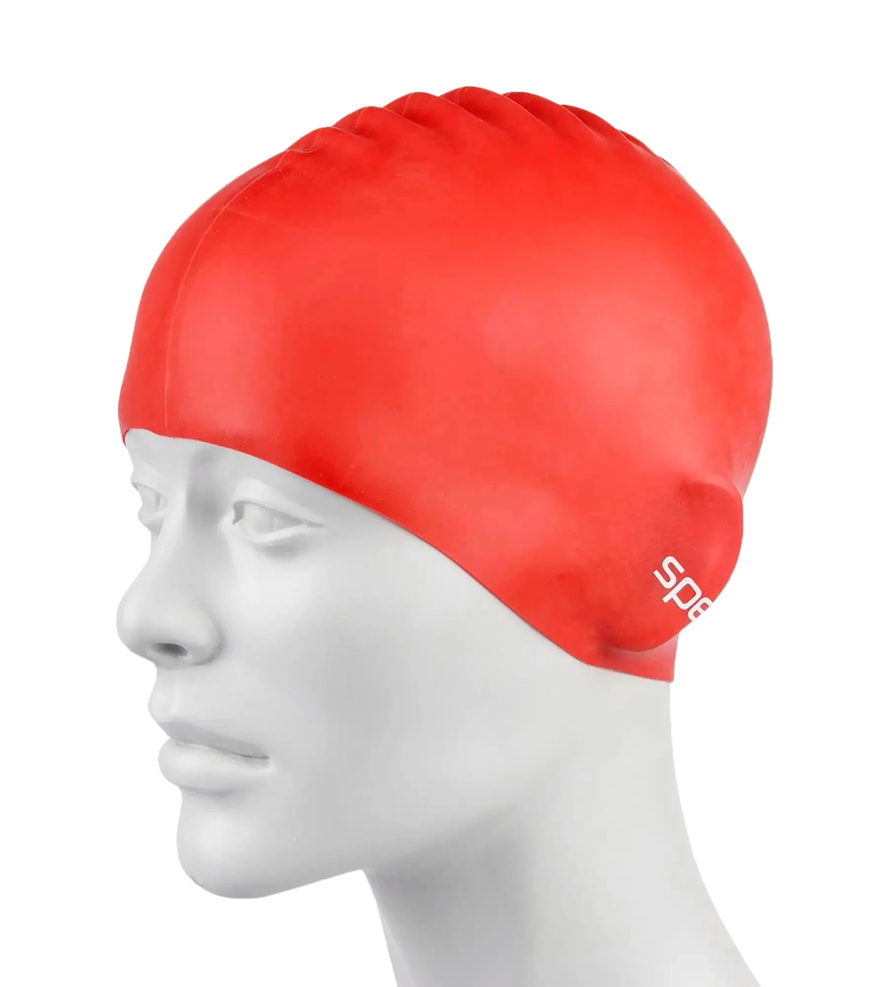 Unisex Kids Flat Silicone Swim Caps - Assorted Colours - Image 18