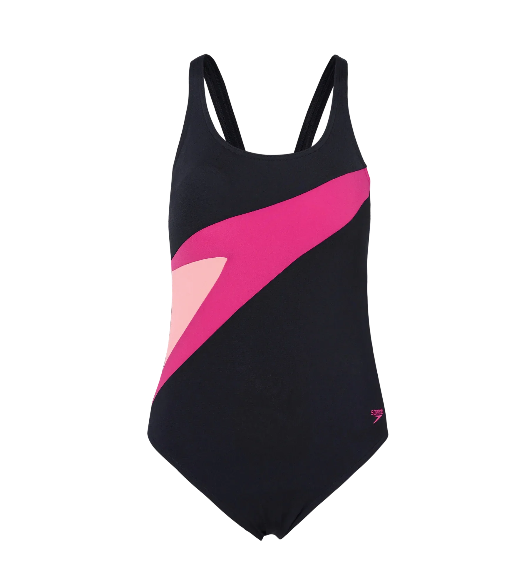 Women's Endurance+ Hyperboom Butterfly Back V-Cut One Piece Swimsuit - Black & Ruby - Image 12