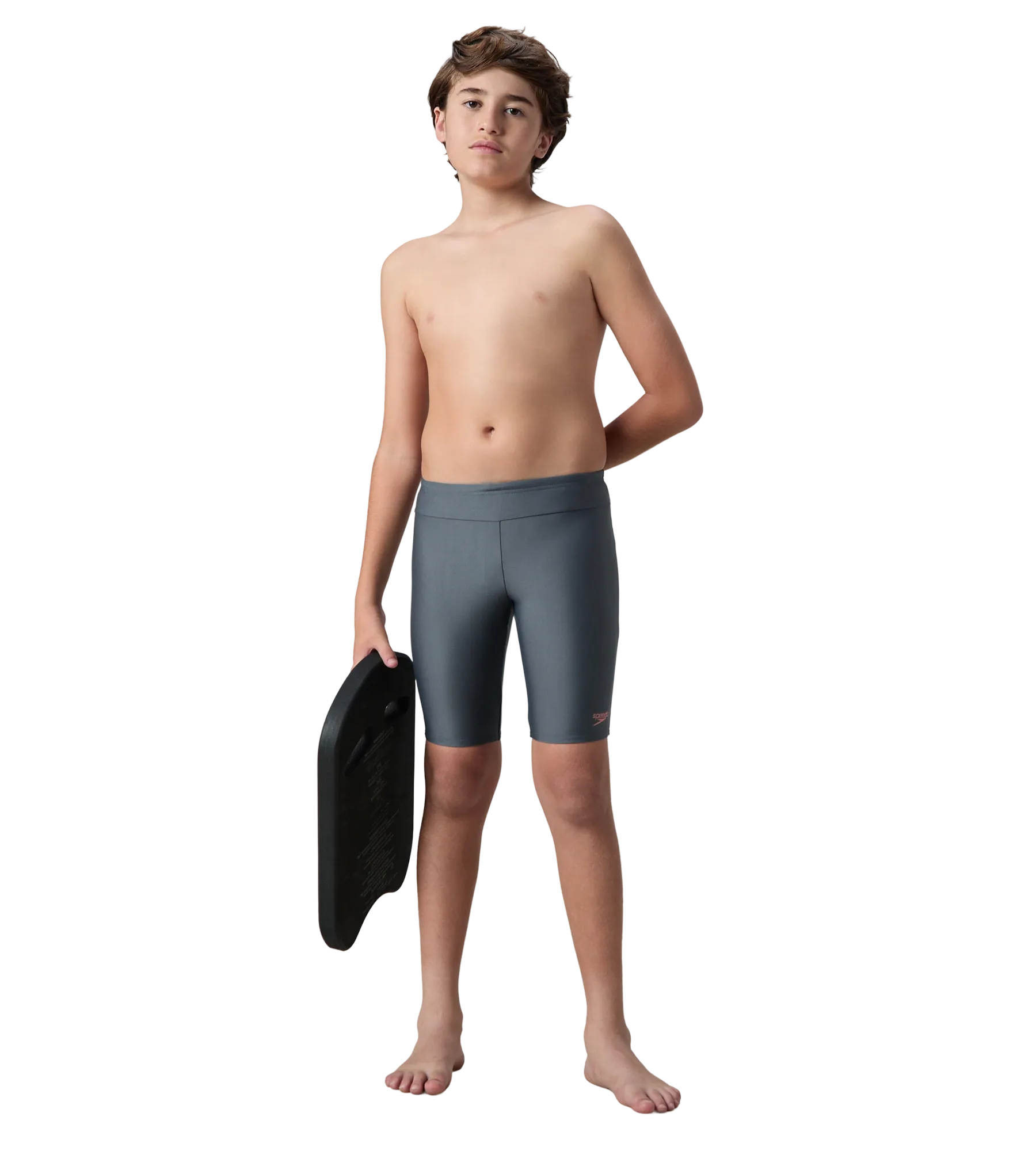 Boy's Endurance10 Essential Houston Jammer - Grey Lead & Tropical Coral - Image 6