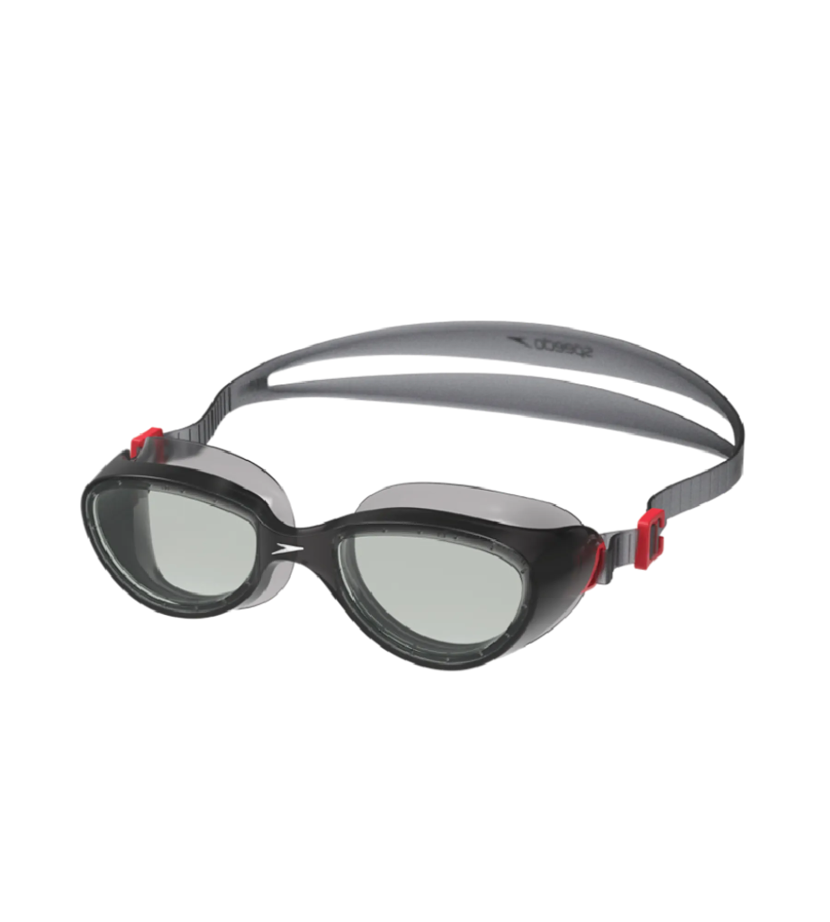 Unisex Adult Futura Hydrospex Anti Fog Coated Lens Swim Goggles For Men and Women - Black & Glacier Grey