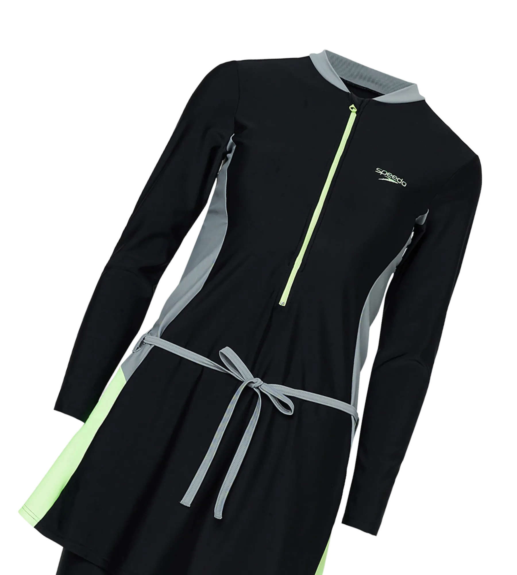 Women's Endurance10 Two Piece Closedback Full Body Suit - Black. Monument & Pale Clover - Image 16