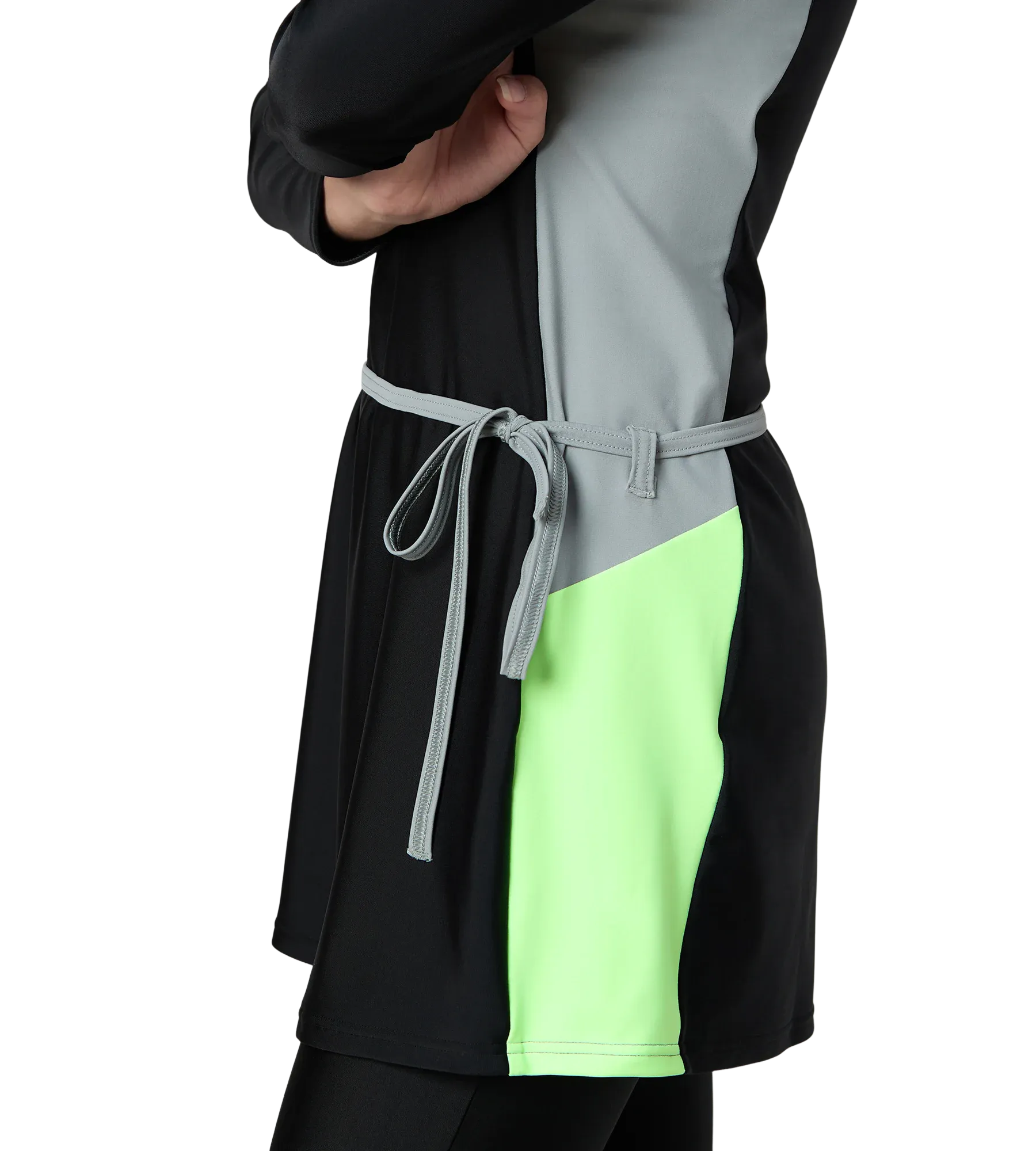 Women's Endurance10 Two Piece Closedback Full Body Suit - Black. Monument & Pale Clover - Image 9