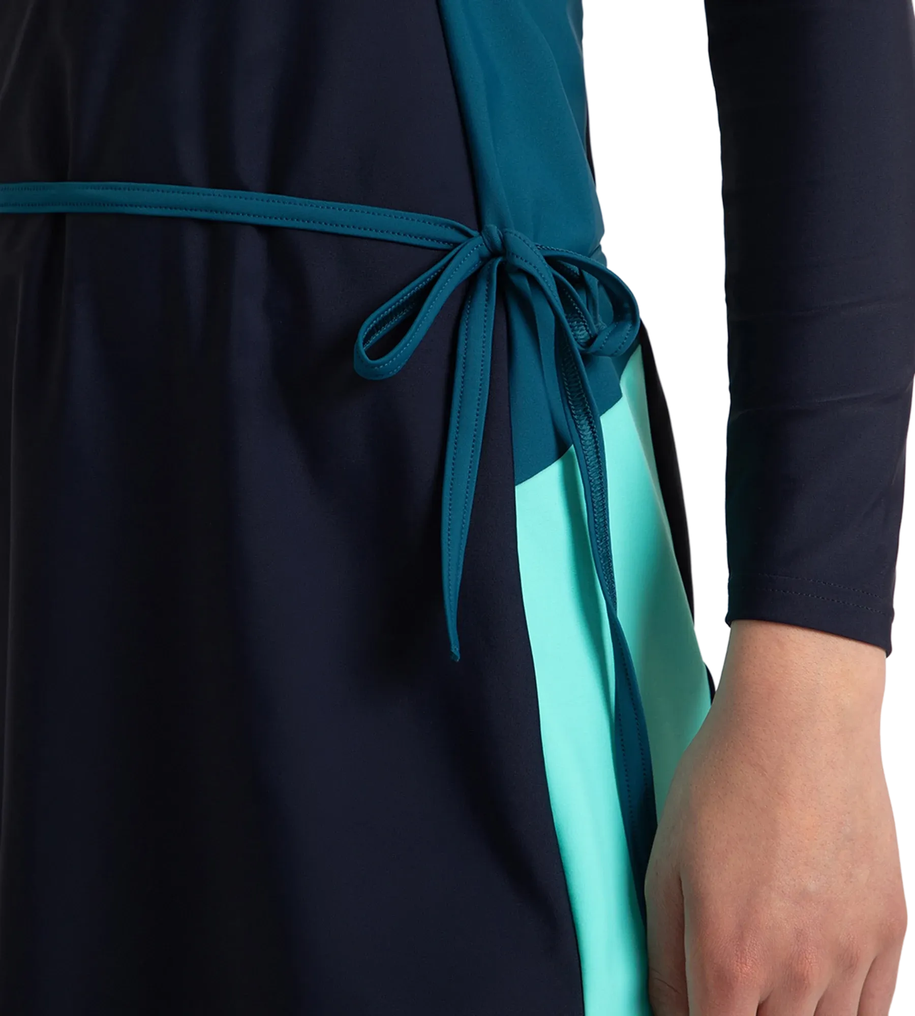 Women's Endurance10 Two Piece Closedback Full Body Suit - True Navy. Dark Teal & Arctic Glass - Image 11
