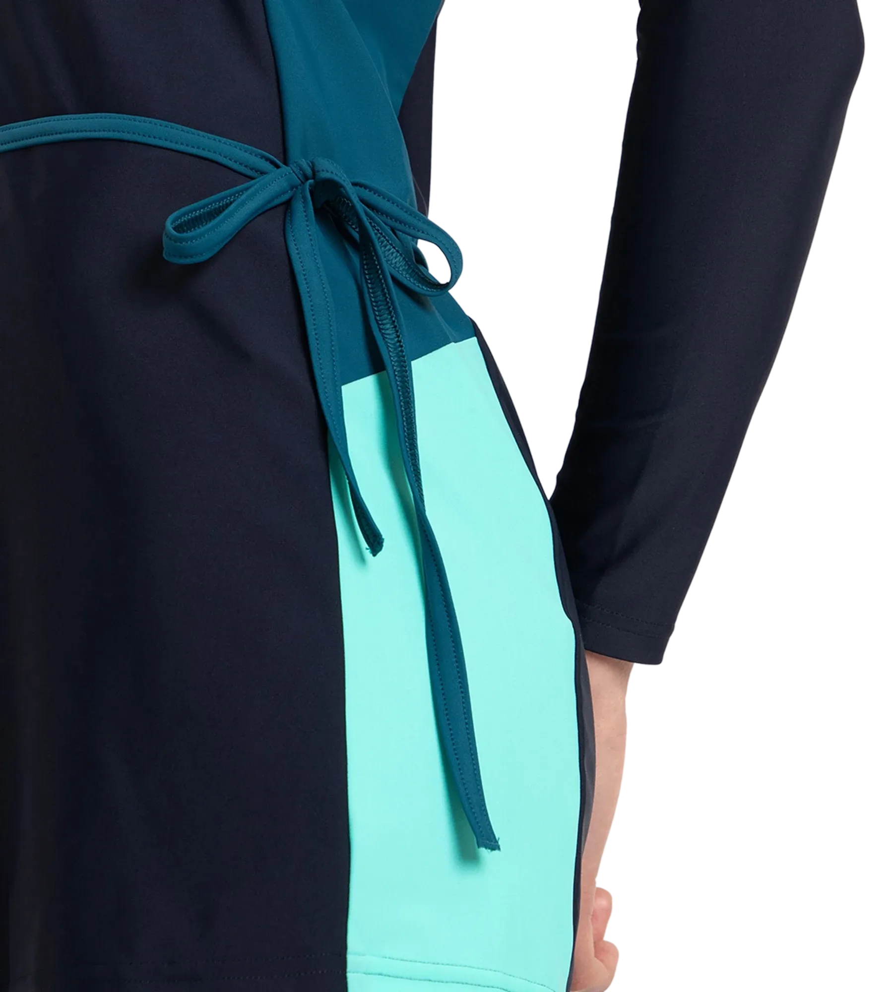 Women's Endurance10 Two Piece Closedback Full Body Suit - True Navy. Dark Teal & Arctic Glass - Image 10