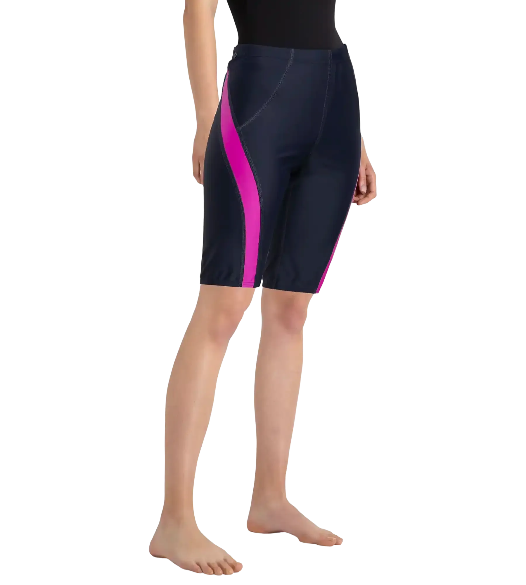 Women's Endurance10 Sport Mid Shorts - True Navy & Diva - Image 3