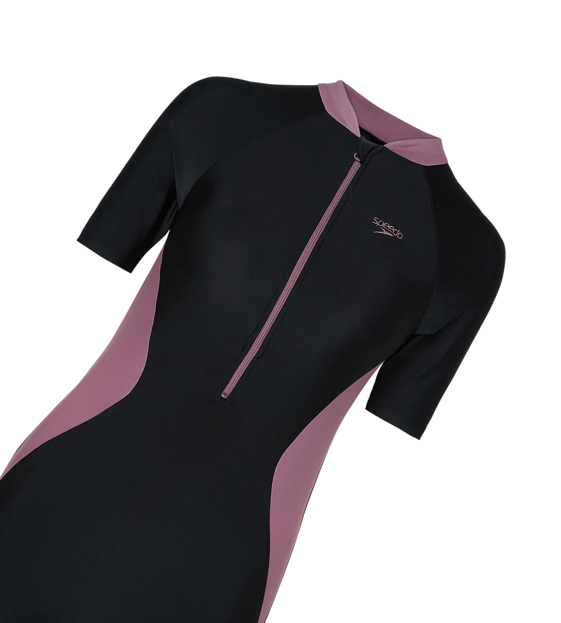 Women's Endurance10 Essential Panel Closedback Kneesuit - Black & Rum Raisin - Image 11