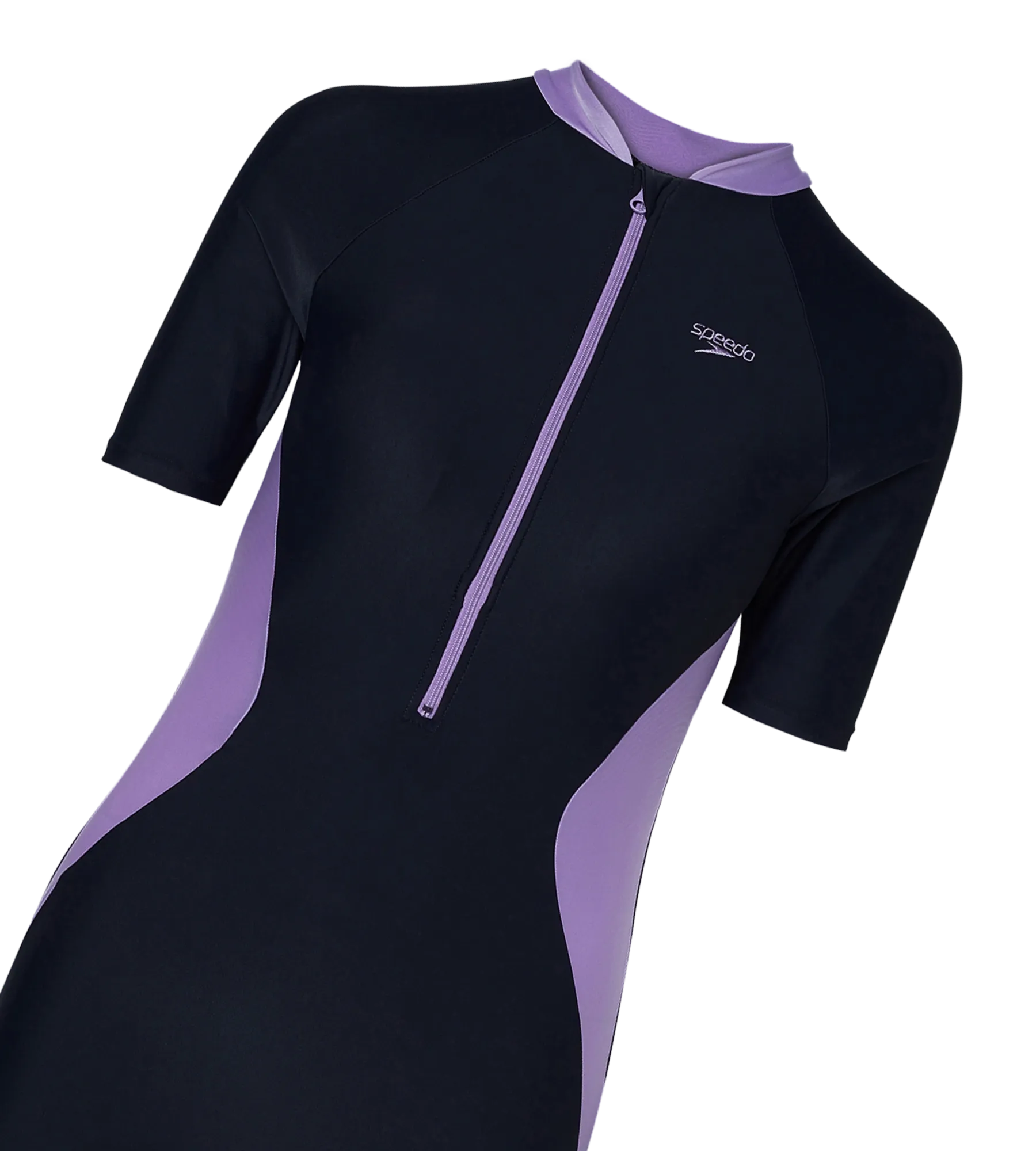 Women's Endurance10 Essential Panel Closedback Kneesuit - True Navy & Purple Mist - Image 11