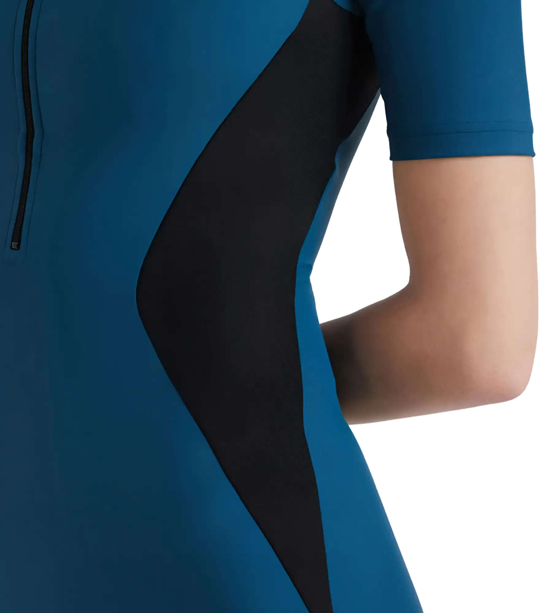 Women's Endurance 10 Essential Panel Kneesuit Swimwear - Dark Teal & Black - Image 10