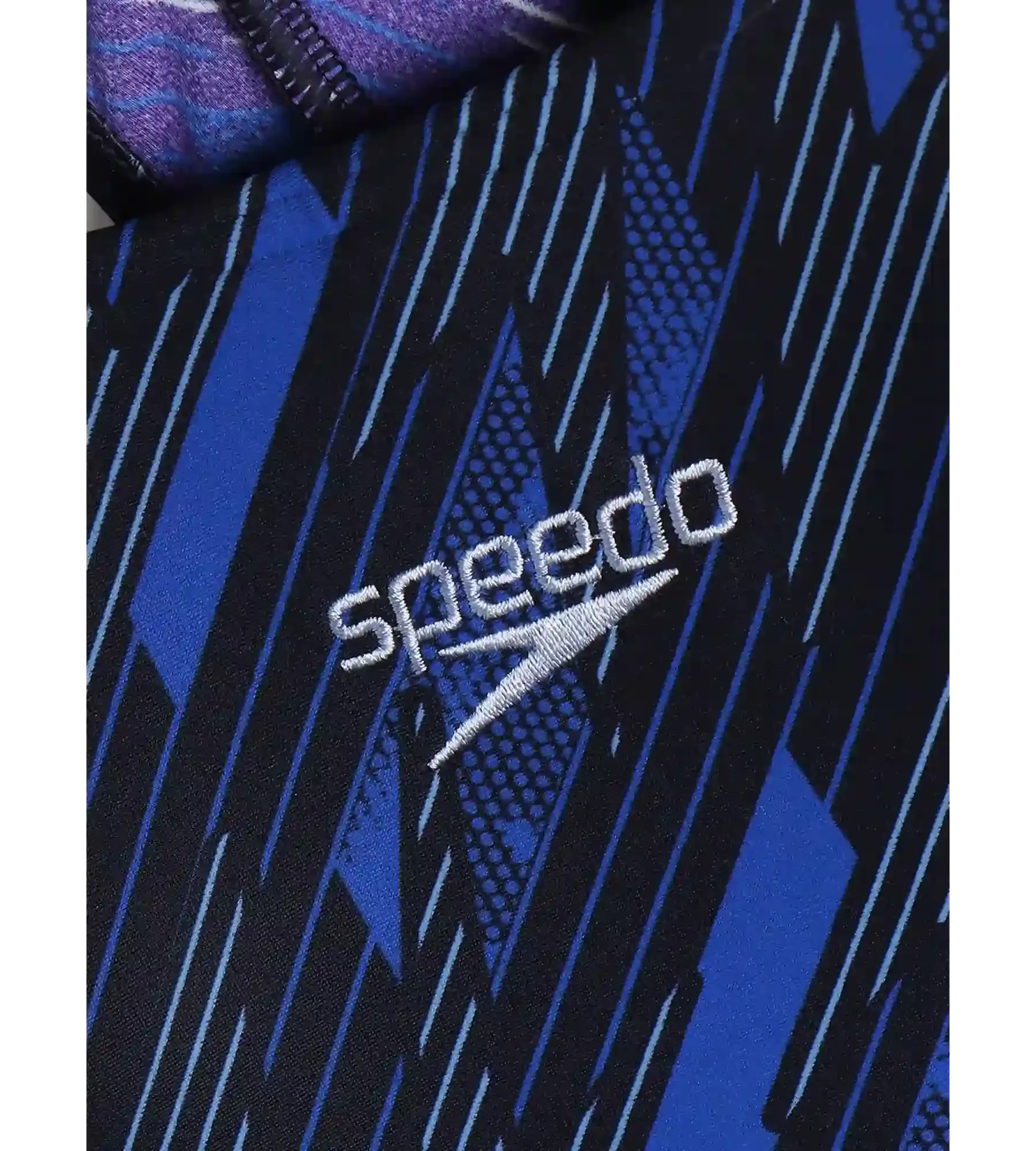 Women's Endurance 10 Hyperboom Printed Racerback One Piece Swimwear - True Navy & True Cobalt - Image 14