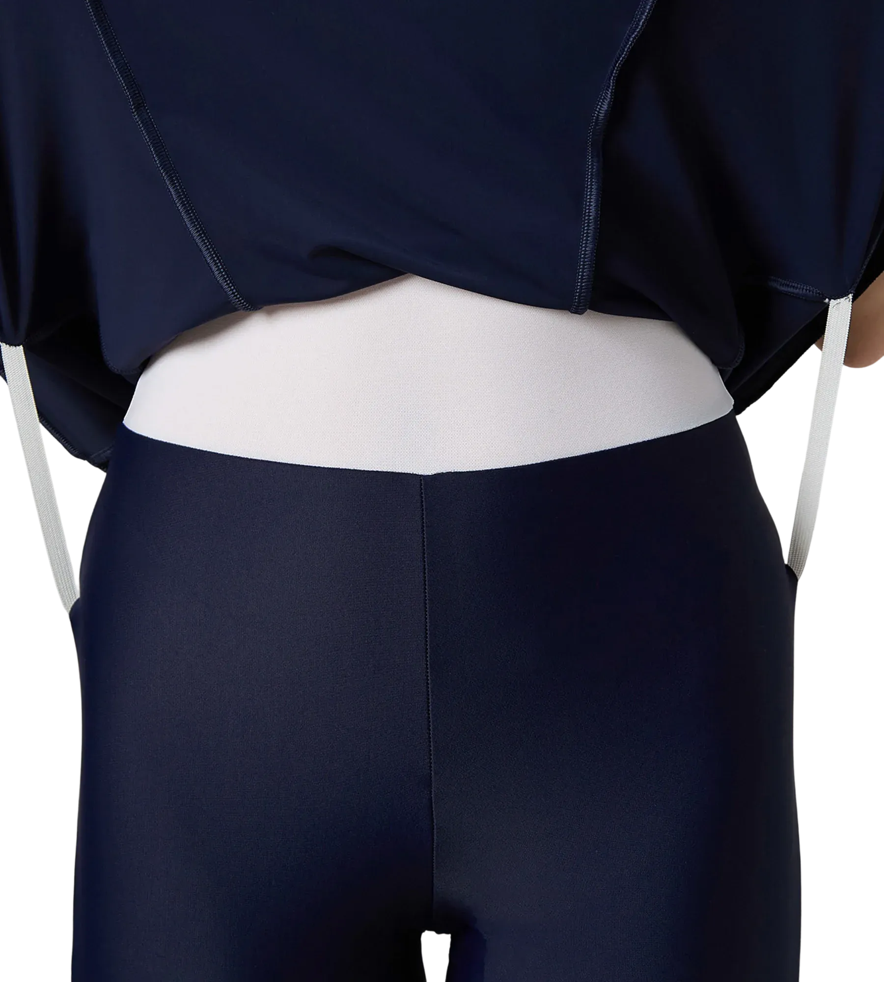 Women's Endurance10 Racerback Swimdress With Kneeleg - True Navy & Margarita Pink - Image 8