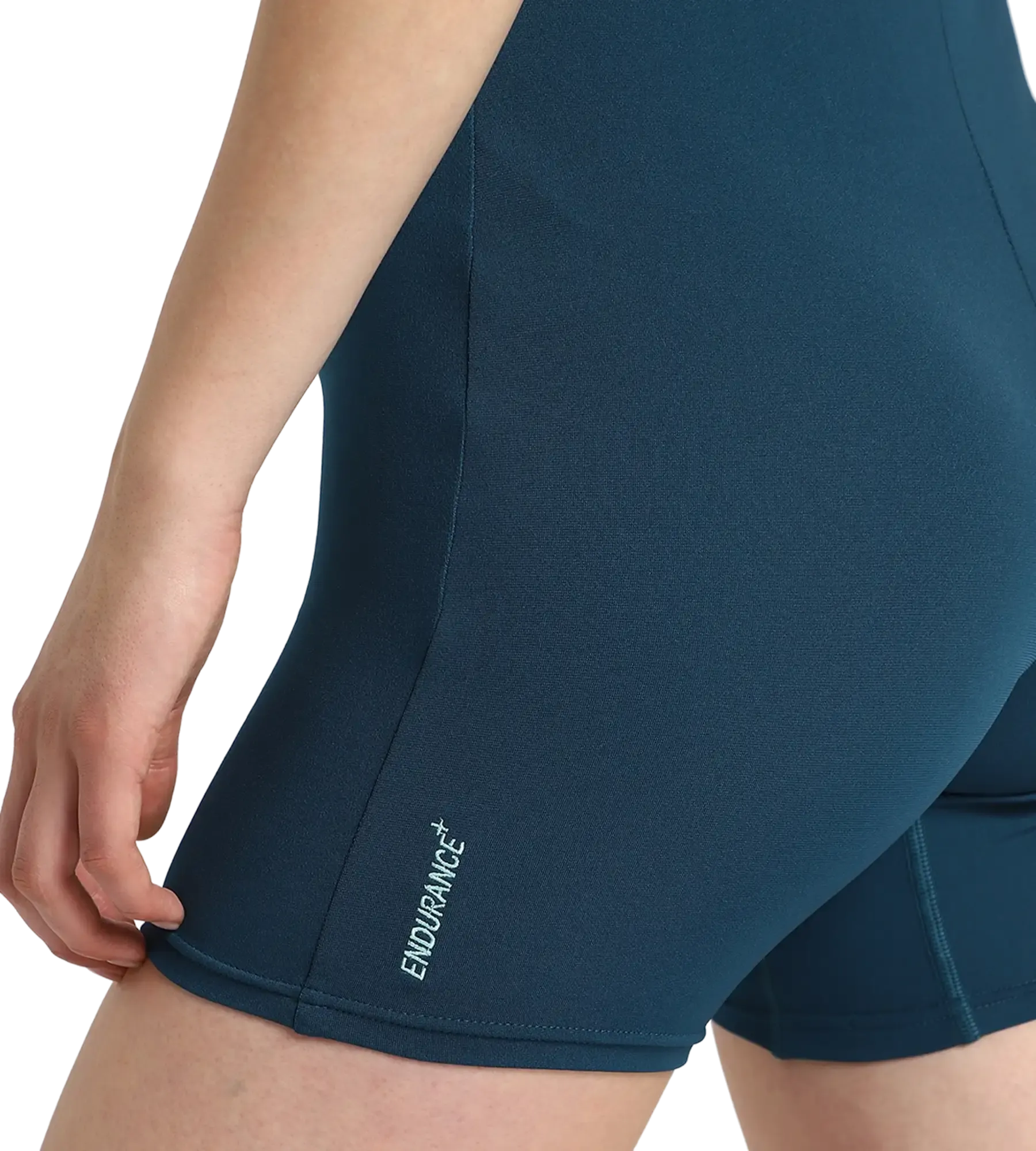 Women's Endurance+ Sleeved Myrtle Racerback Legsuit - Dark Teal & Arctic Glass - Image 10