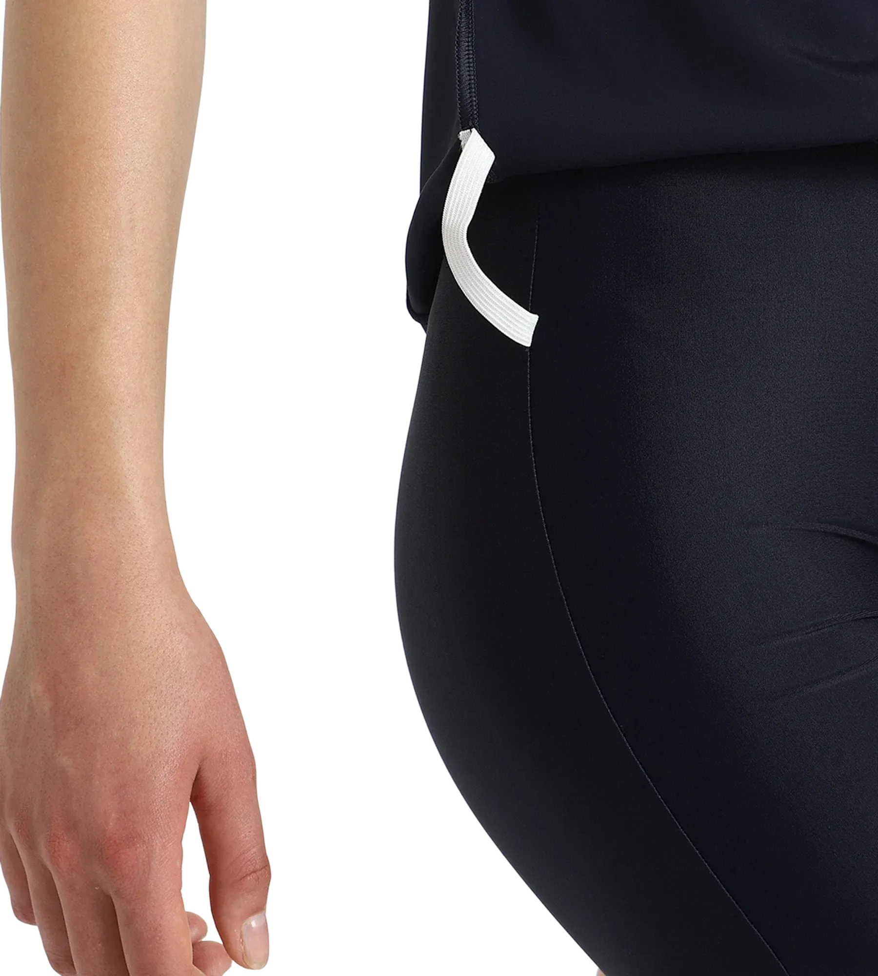 Women's Endurance10 Closedback Sleeved Swimdress With Boyleg - True Navy & Arctic Glass - Image 9