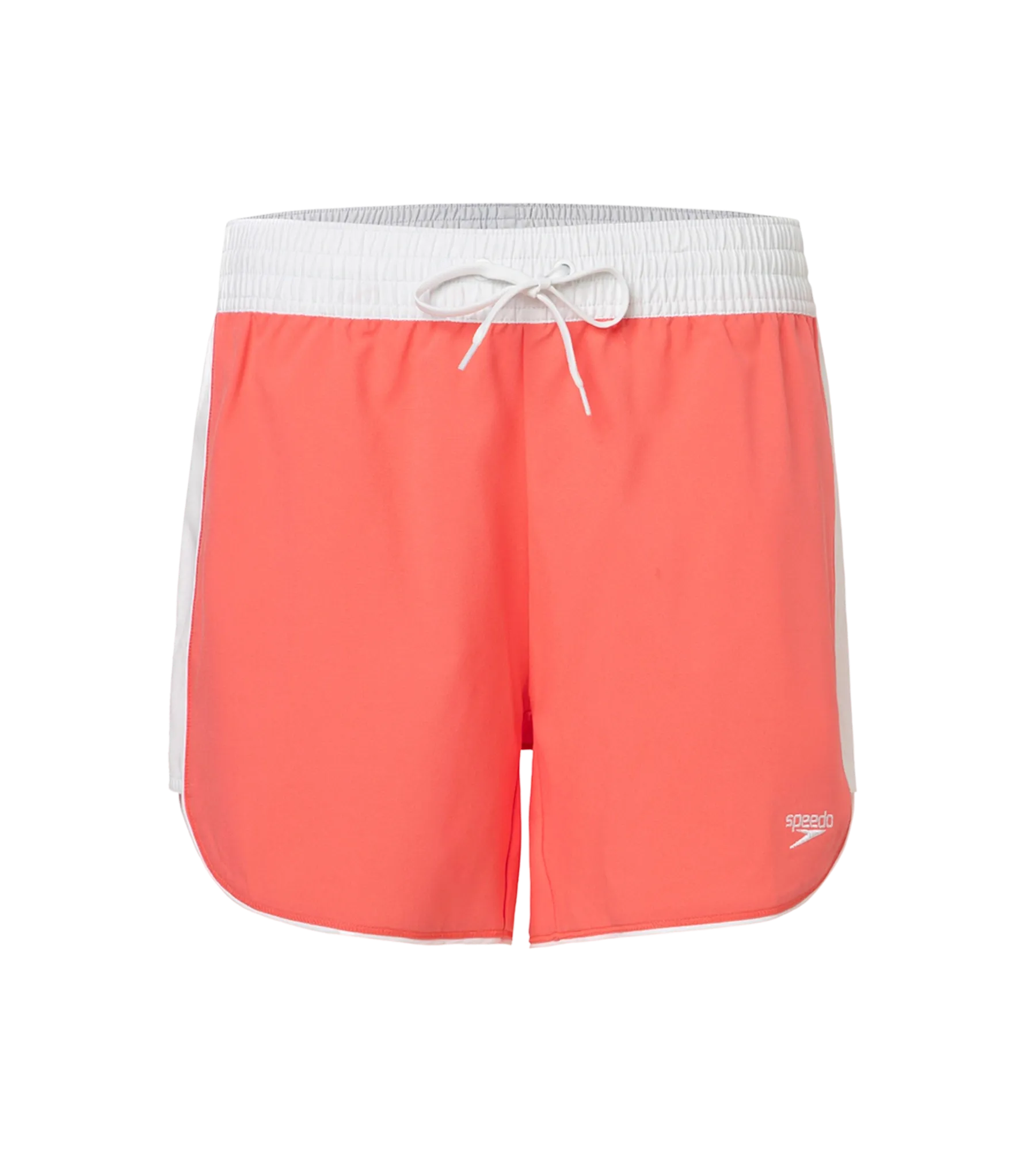 Women's 4 Way Comfort Stretch Leisure Watershorts With Side Pockets - Coral Sands & White - Image 11