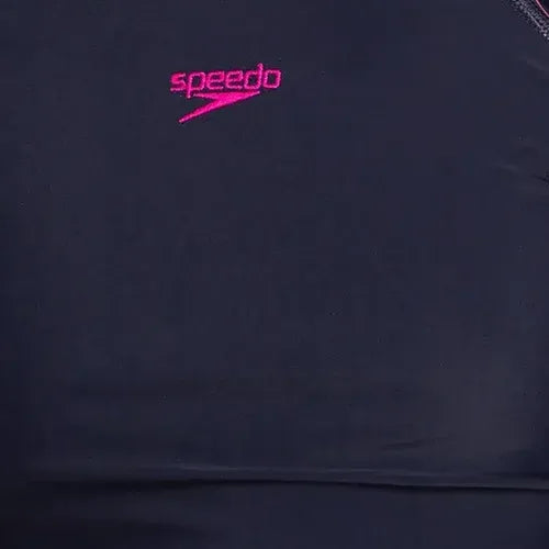 Girl's Endurance 10 Hyperboom Long Sleeve Suntop - True Navy & Electric pink - Image 11