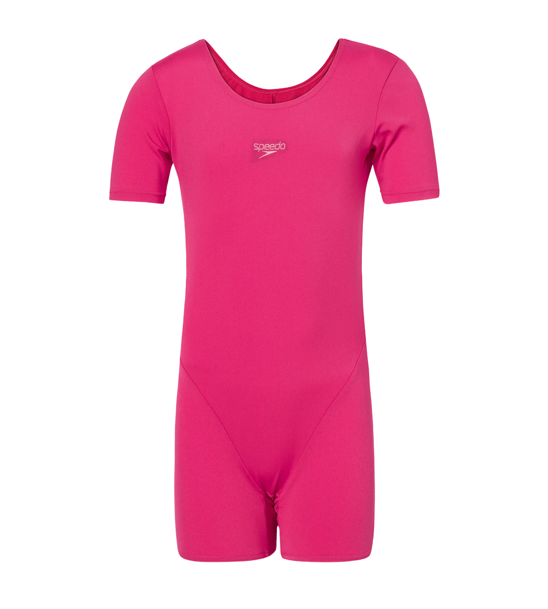 Girl's Endurance+ Short Sleeve Essential U-Back Legsuit - Ruby & Pink Lemonade - Image 9