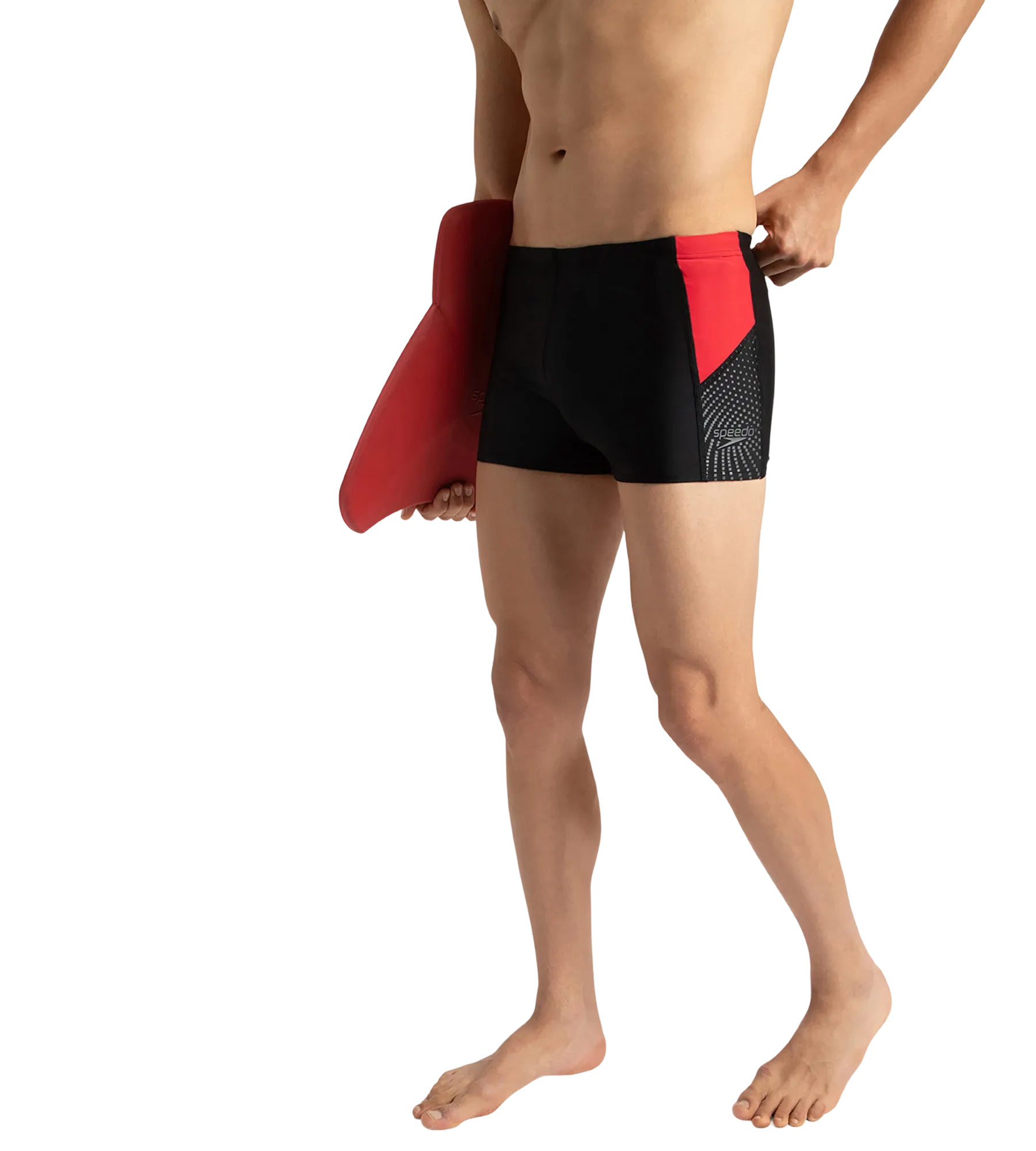 Men's Endurance 10 Dive Aquashort - Black & Fed Red