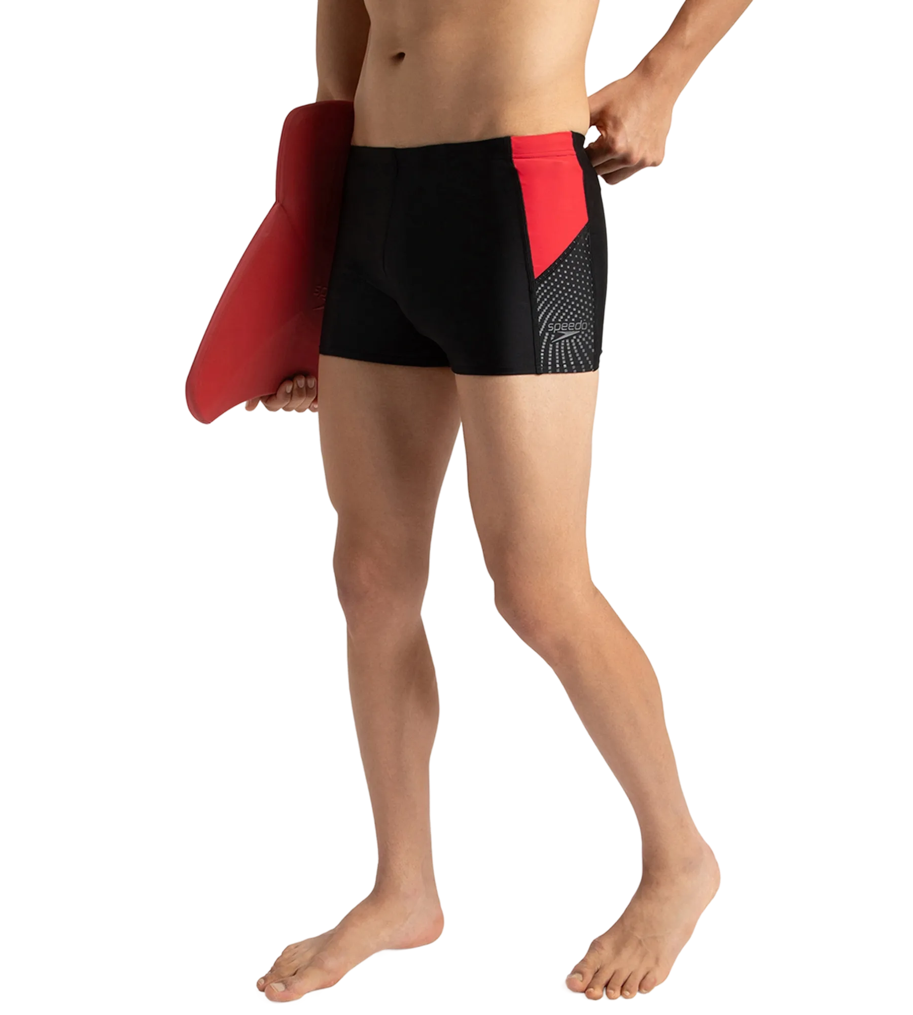 Men's Endurance 10 Dive Aquashort - Black & Fed Red - Image 8