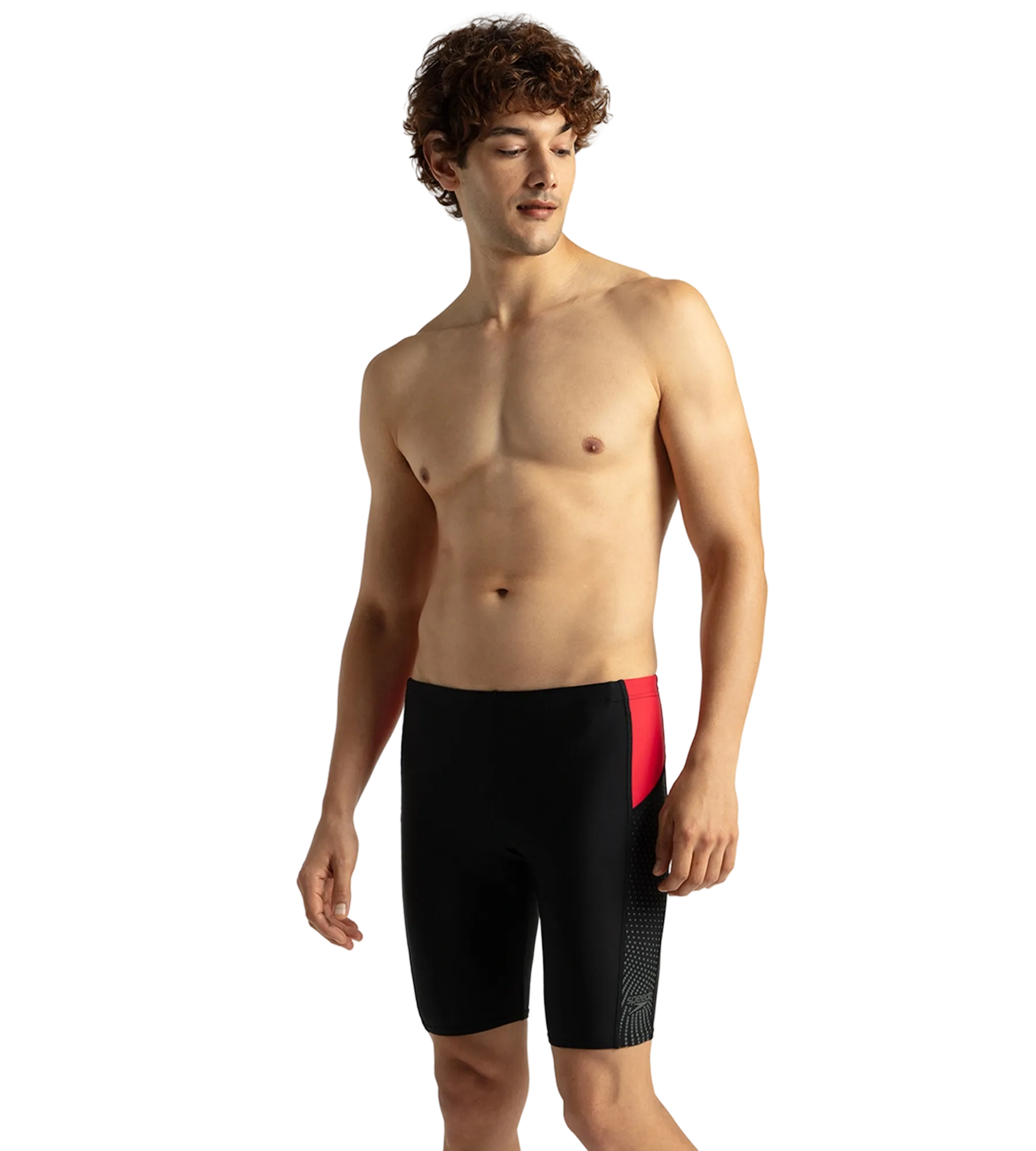 Men's Endurance 10 Dive Jammer - Black & Fed Red - Image 6