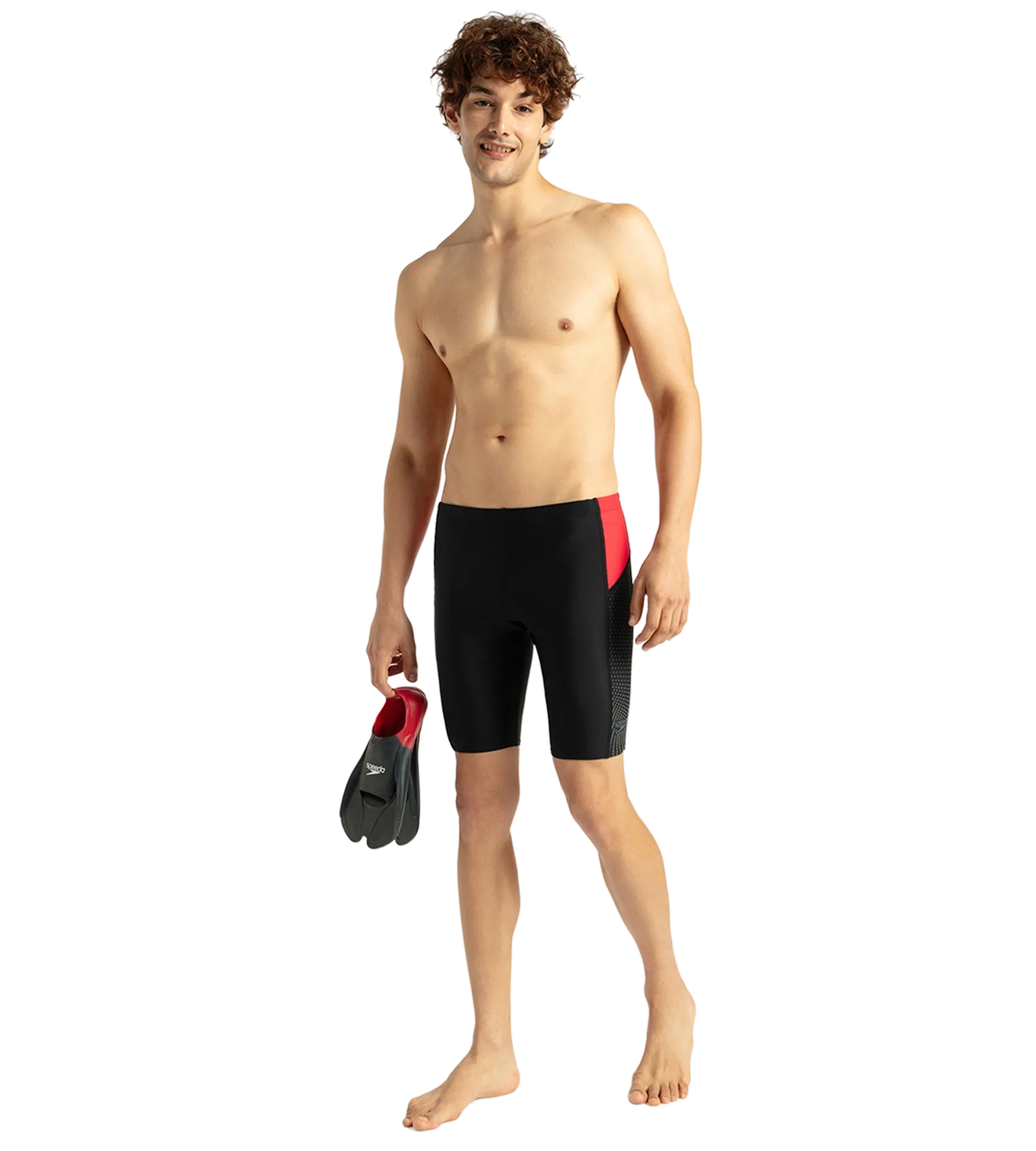 Men's Endurance 10 Dive Jammer - Black & Fed Red - Image 7