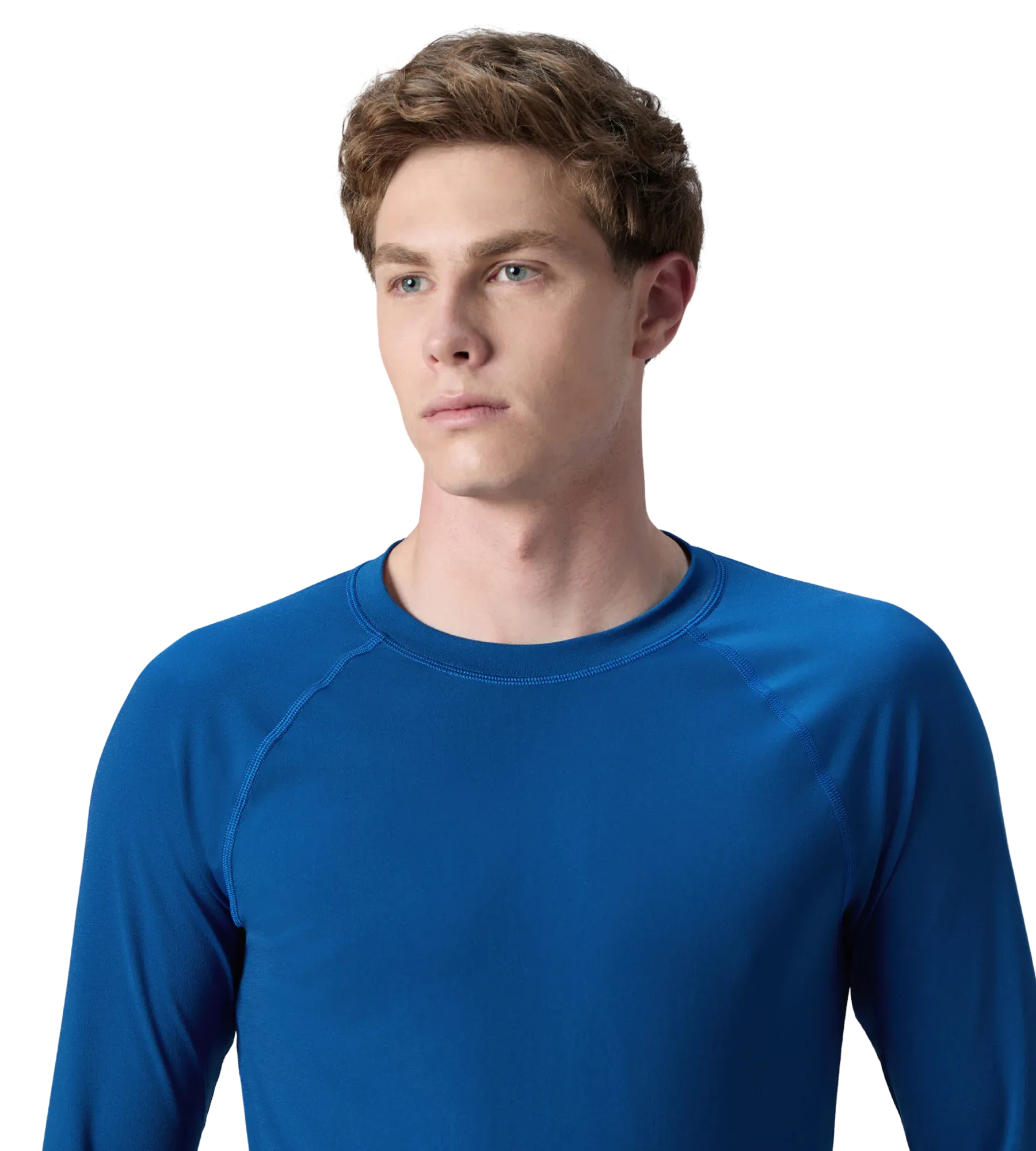 Men's Endurance+ Long Sleeve Performance Suntop - Aegean Denim & True Navy - Image 7