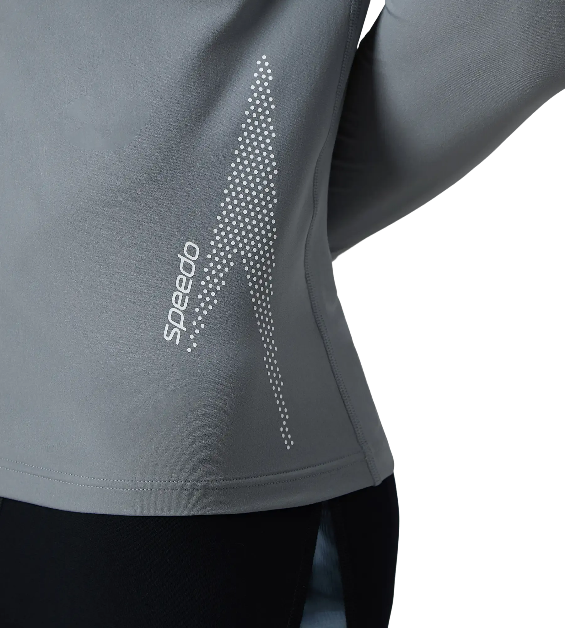 Men's Endurance+ Long Sleeve Performance Suntop - Coin Grey & White - Image 10