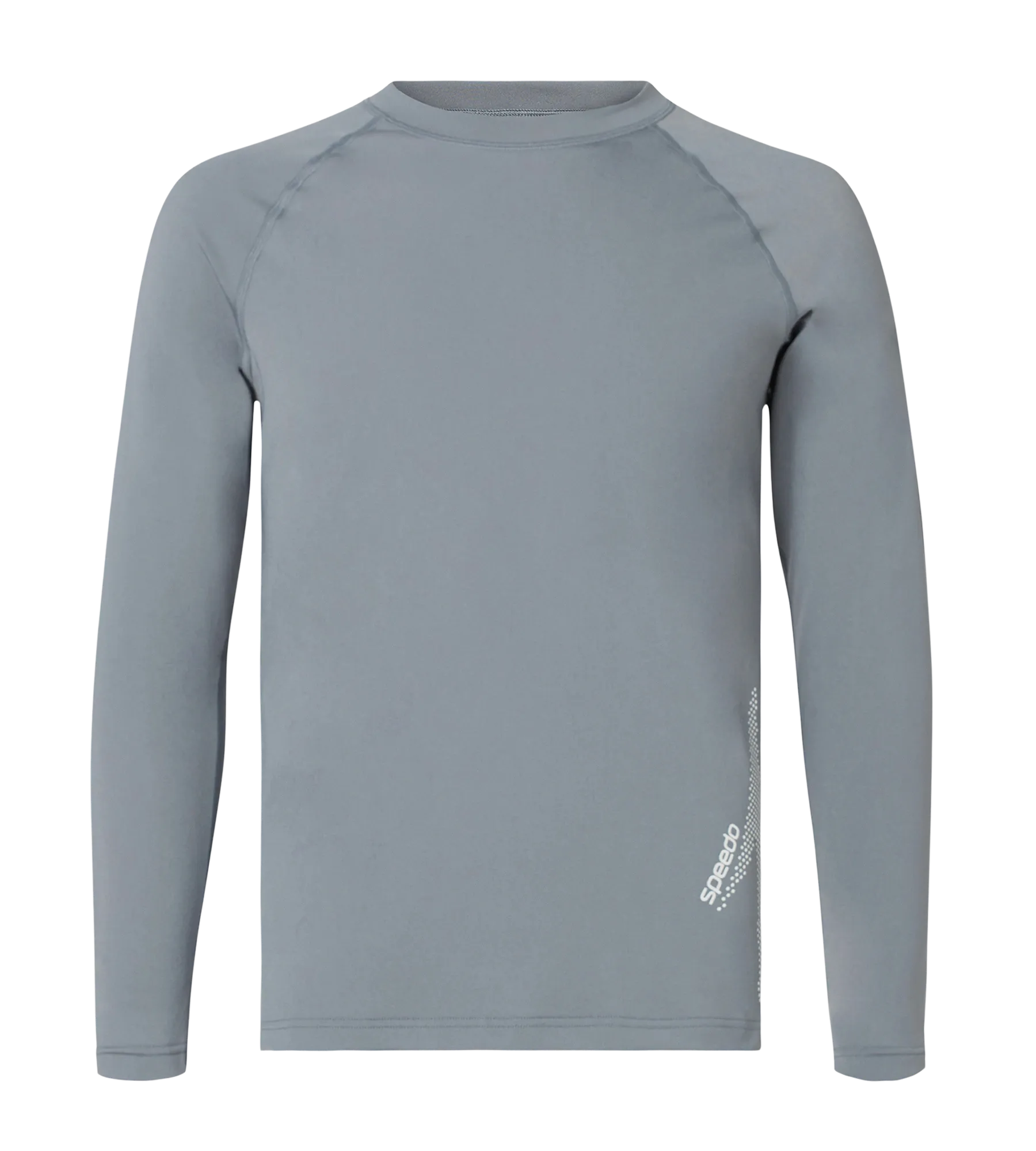 Men's Endurance+ Long Sleeve Performance Suntop - Coin Grey & White - Image 11