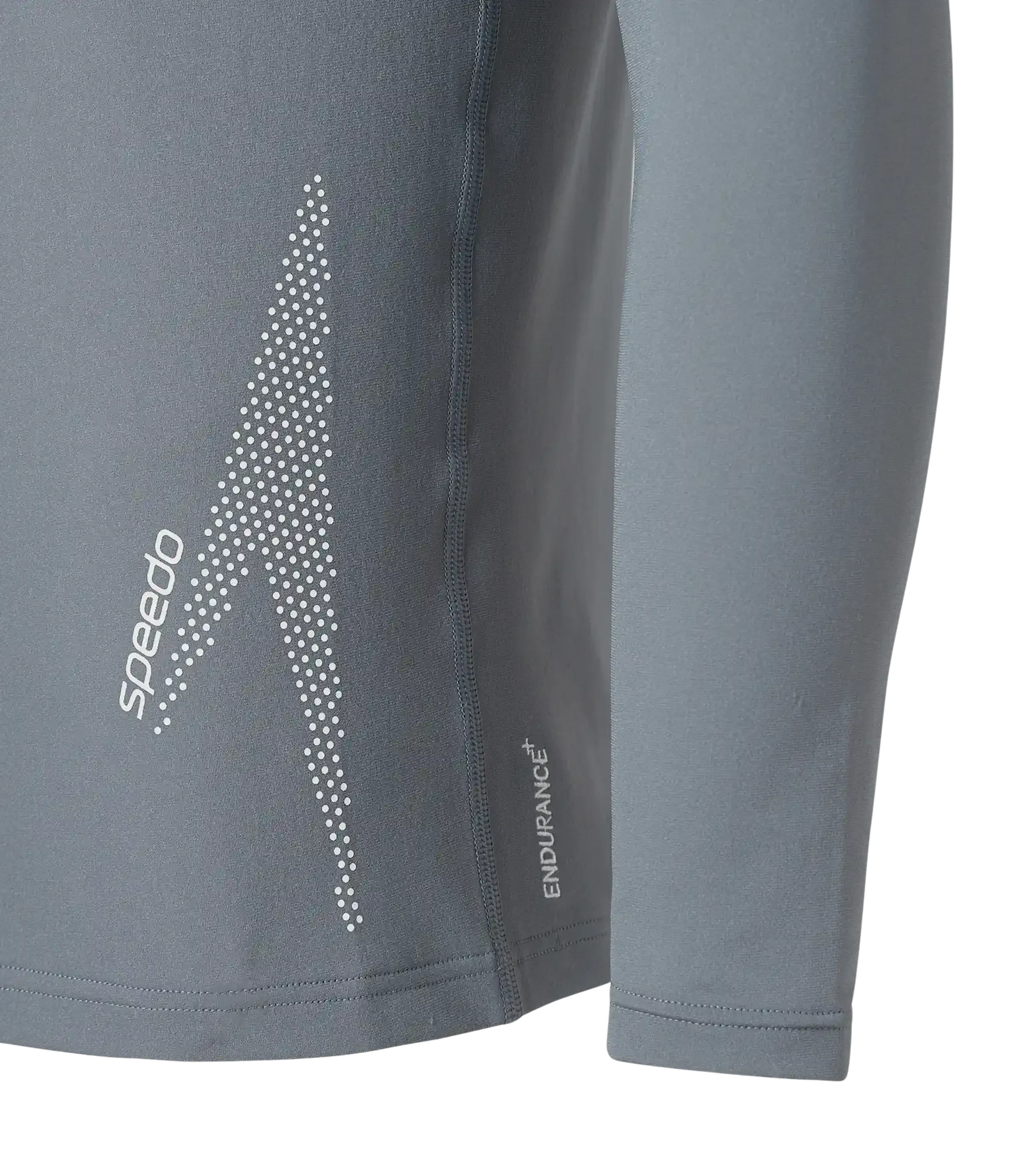 Men's Endurance+ Long Sleeve Performance Suntop - Coin Grey & White - Image 13