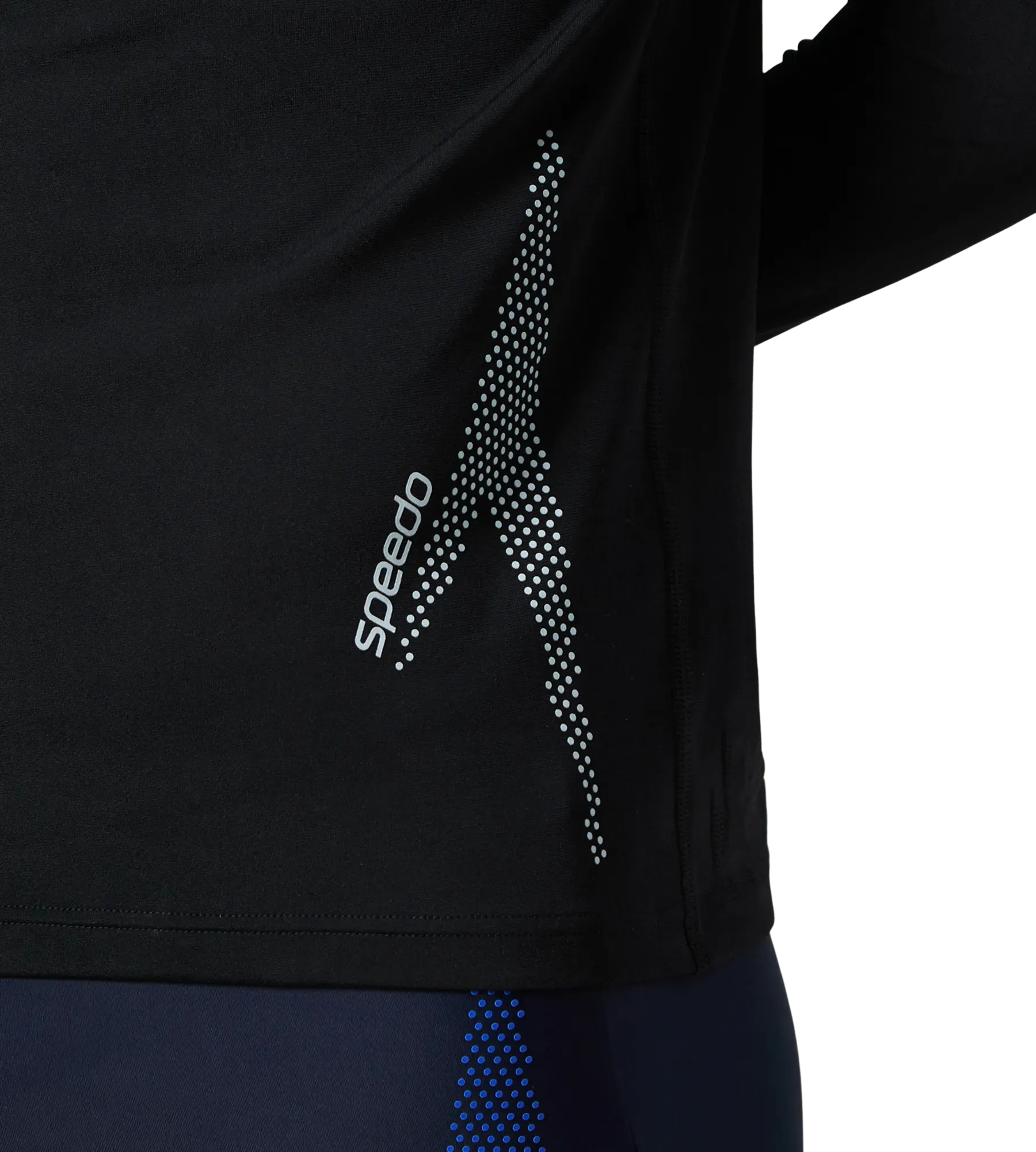 Men's Endurance+ Long Sleeve Performance Suntop - Black & Evening Grey - Image 8