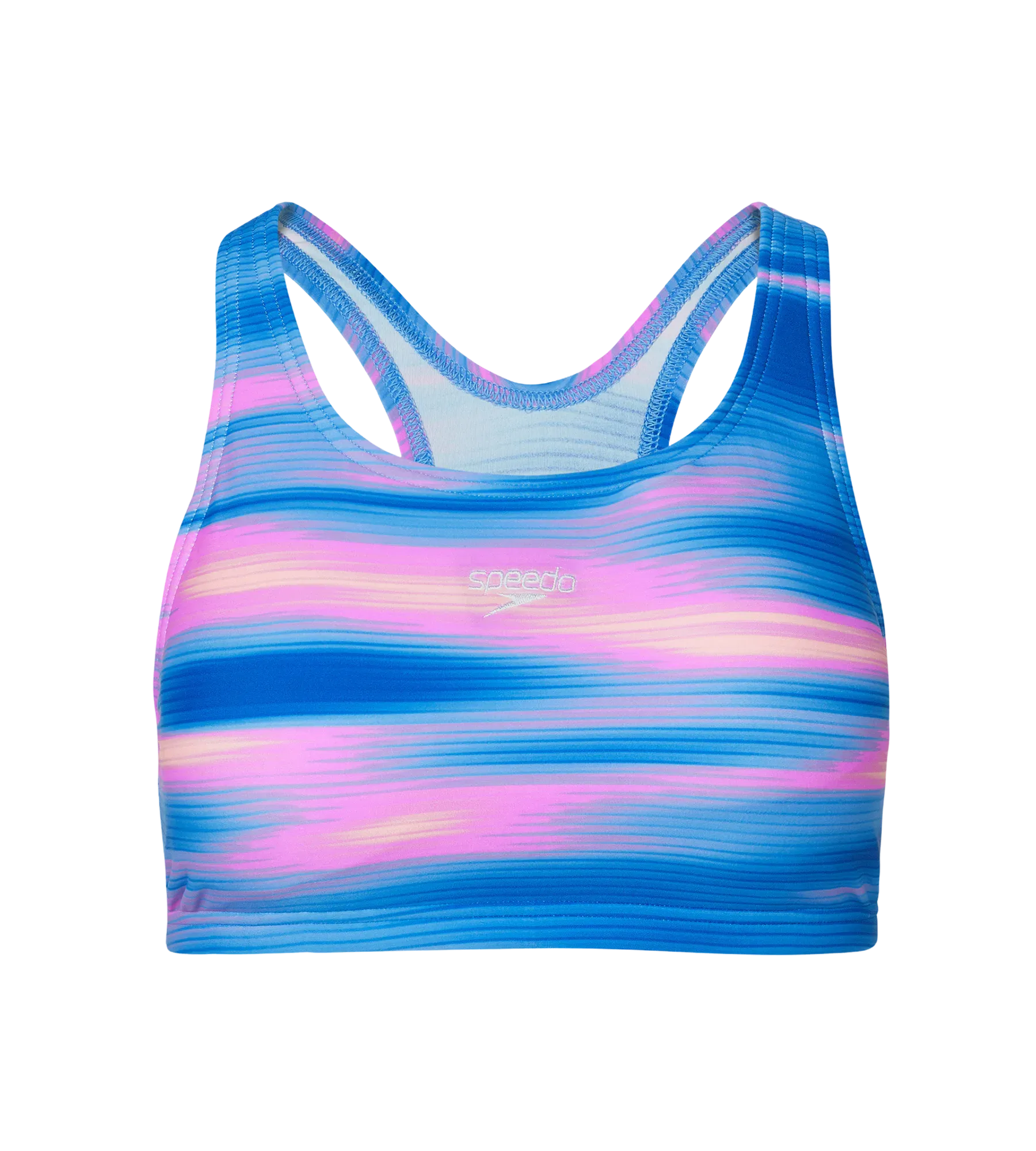 Women's Endurance10 Printed Racerback Bikini Set - Deep Saffire & Neon Violet - Image 12