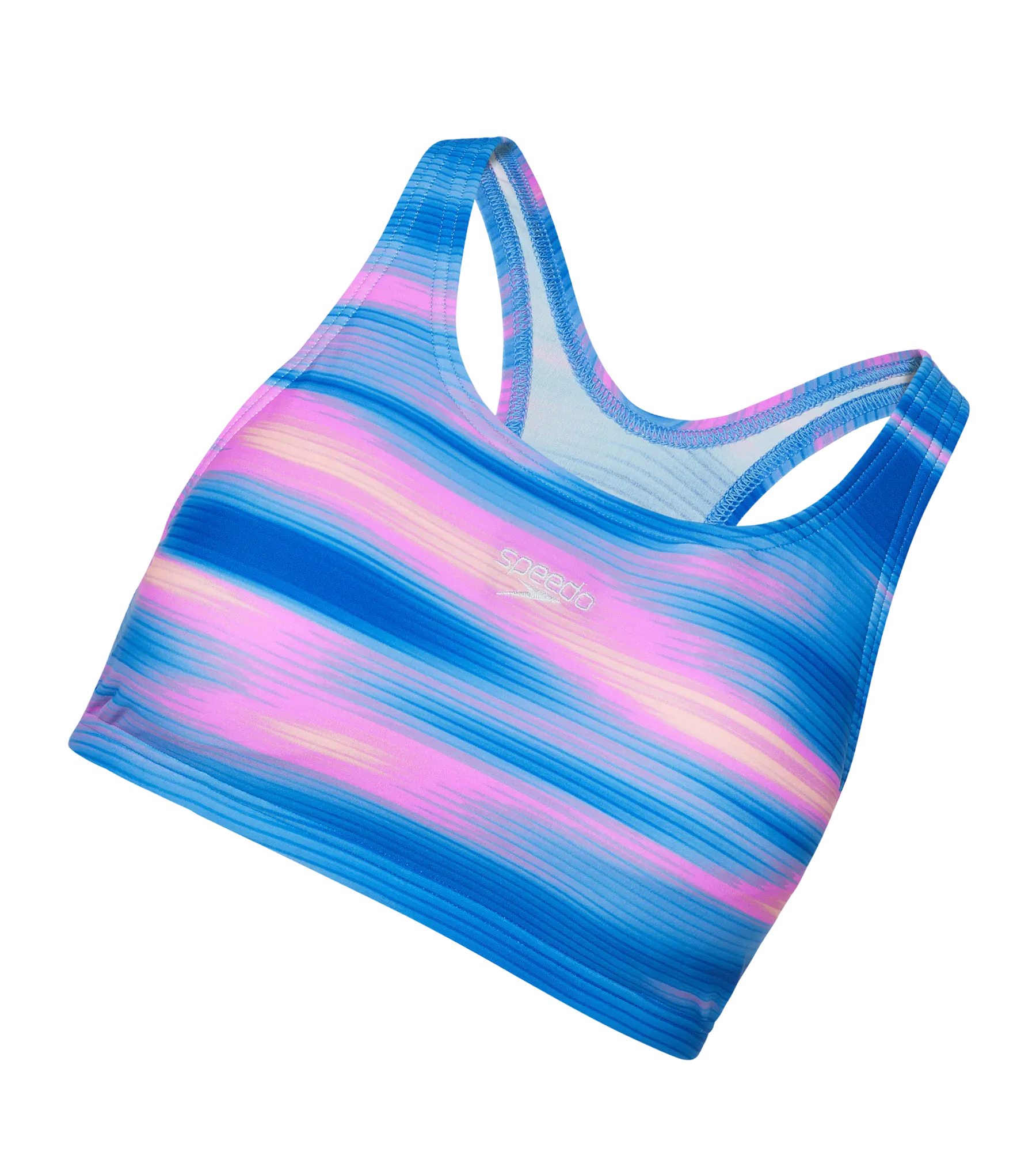 Women's Endurance10 Printed Racerback Bikini Set - Deep Saffire & Neon Violet - Image 13
