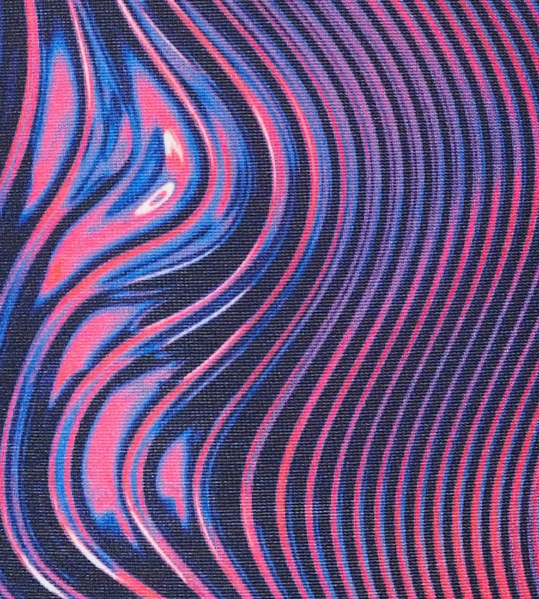 Women's Endurance+ Printed Highneck Legsuit - True Navy & Margarita Pink - Image 12