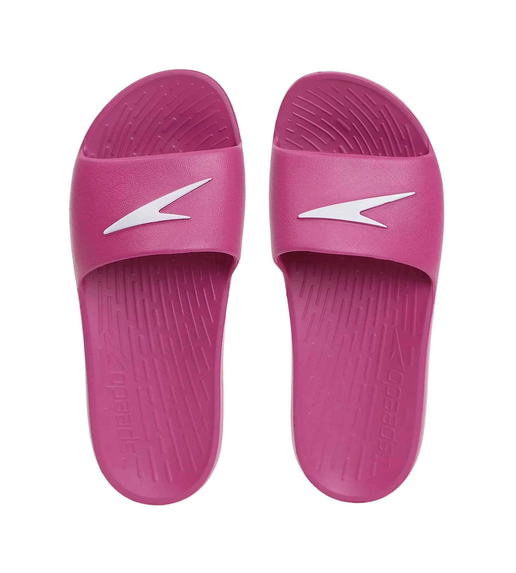Women's Single Colour Slides - Berry & White