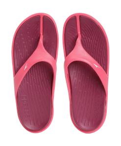 Women's Dual Colour Flip Flops - Deep Plum & Cinder Rose