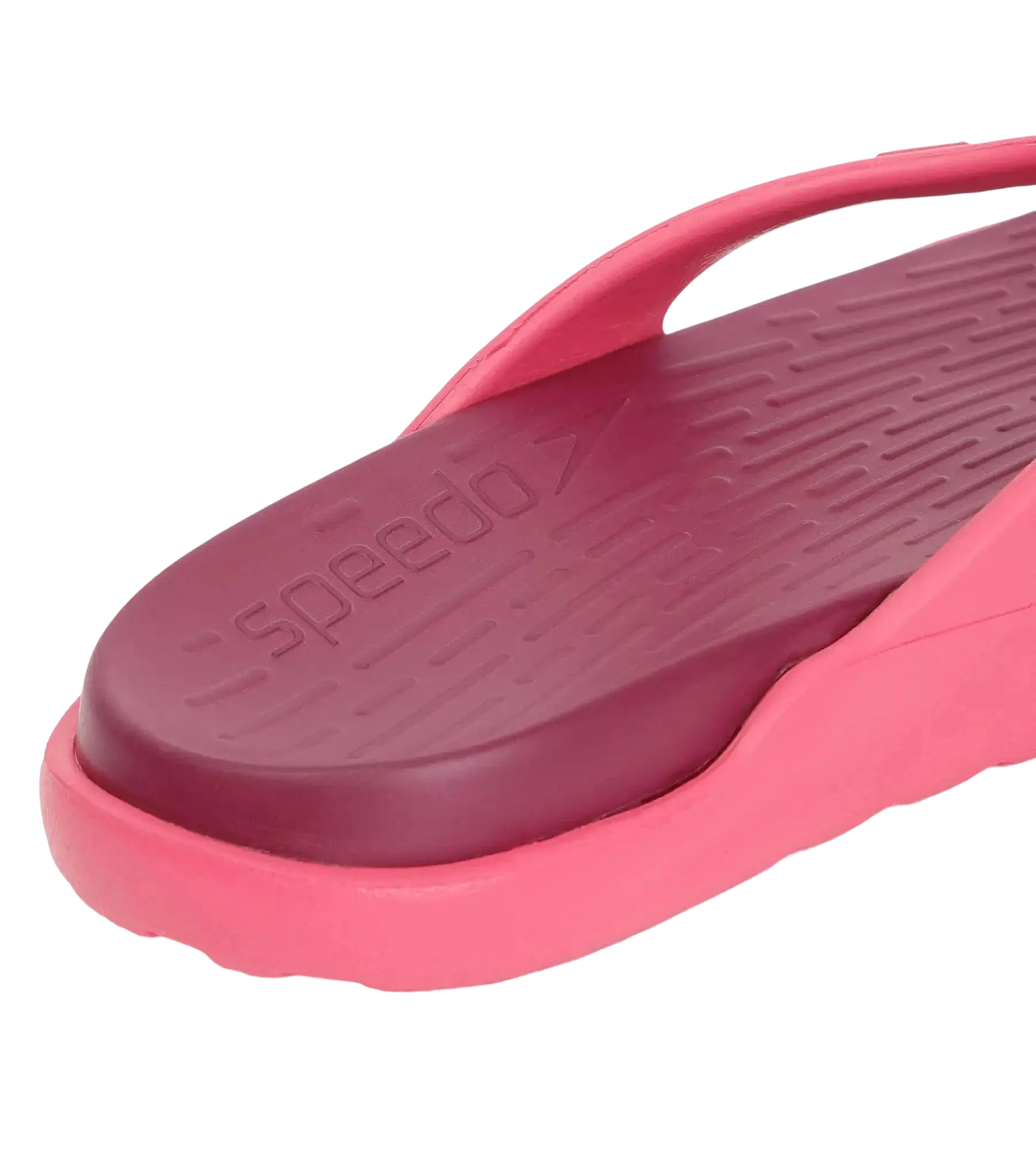 Women's Dual Colour Flip Flops - Deep Plum & Cinder Rose - Image 6