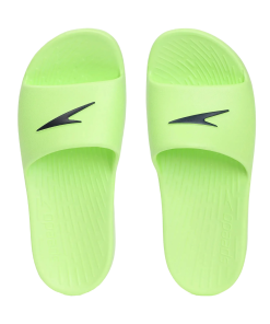 Unisex Junior's Single Colour Slides For Boys and Girls - Bright Zest & True Navy